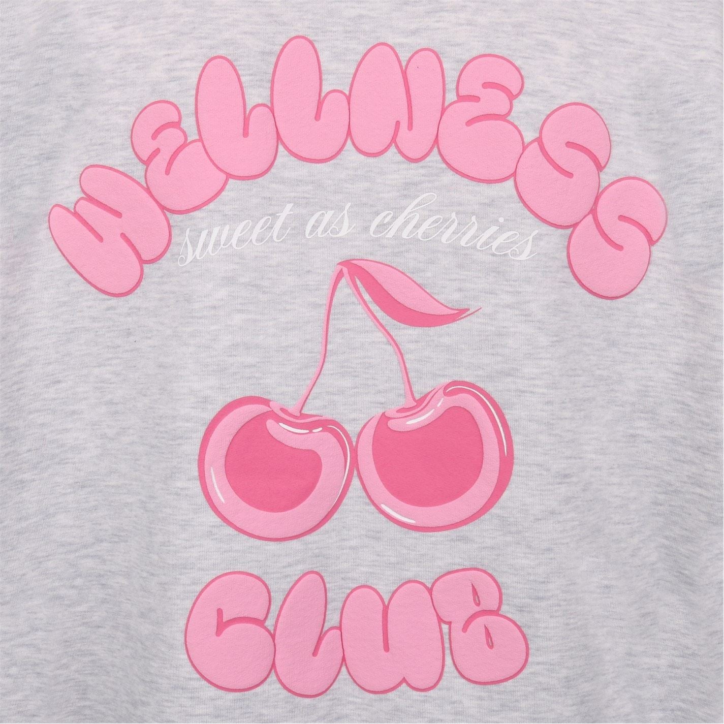 Miso Bubble Hood Lettering Drop Shoulder Sweatshirt