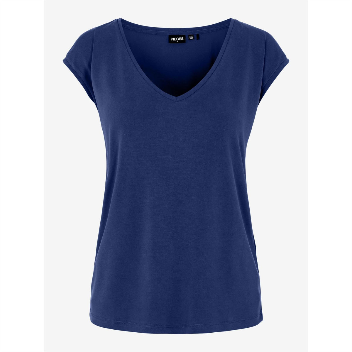 Pieces Regular Fit Knit V-Neck T-Shirt