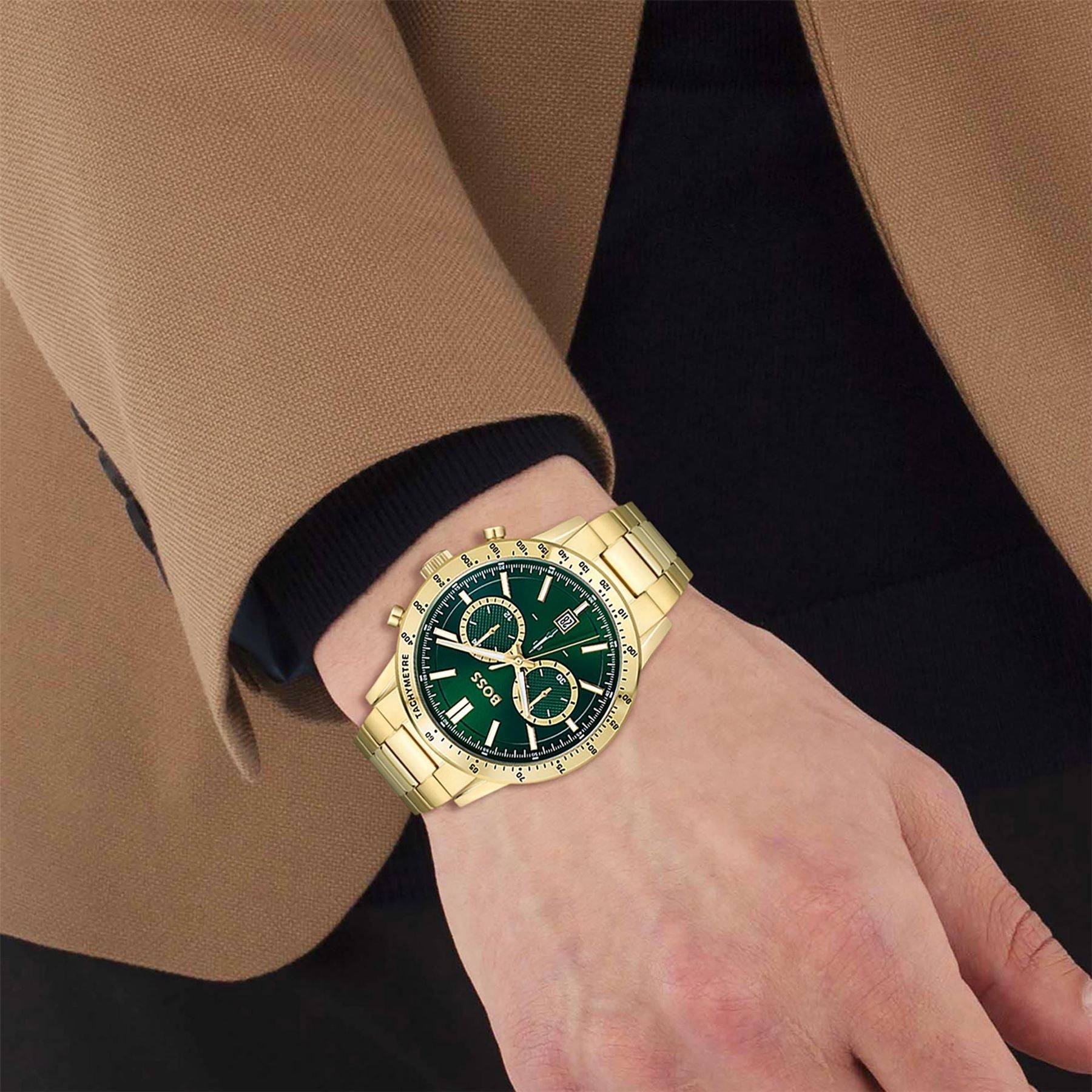 Boss Allure 44mm Stainless Steel Water Resistant Analogue Quartz Watch