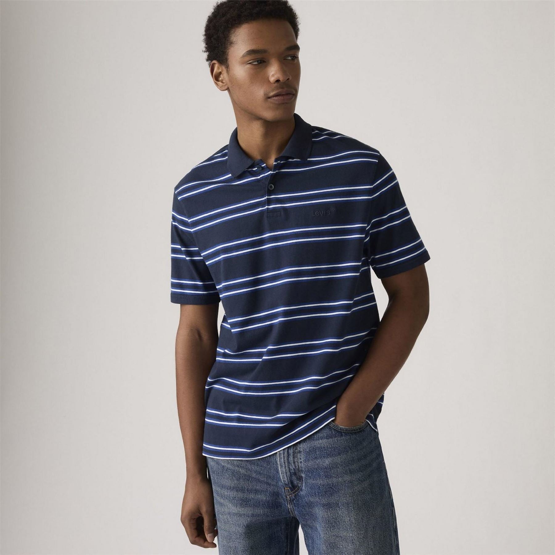 Levis Striped Polo S