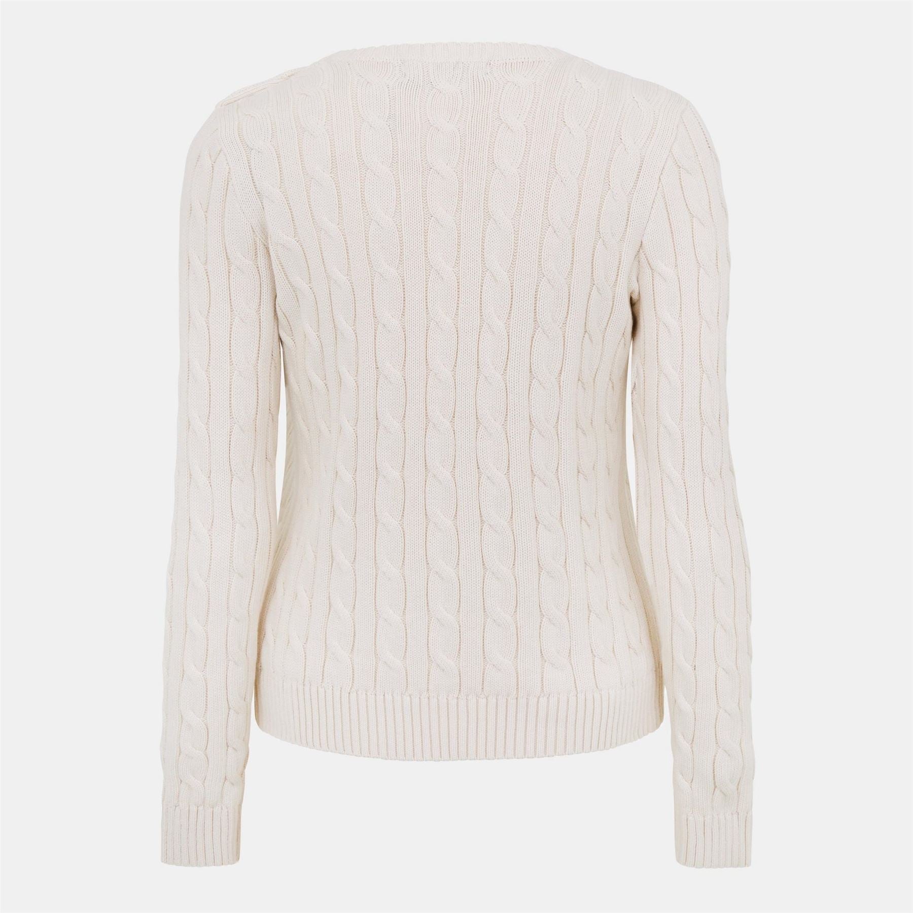 Lauren by Ralph Lauren Trim Cable Knit Jumper