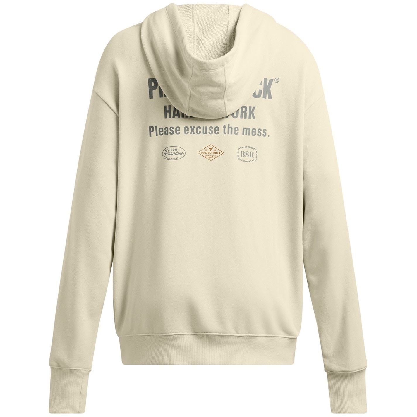 Under Armour Solid Patterned Hooded Full Zipper Ribbed Cuff Sweat Jacket