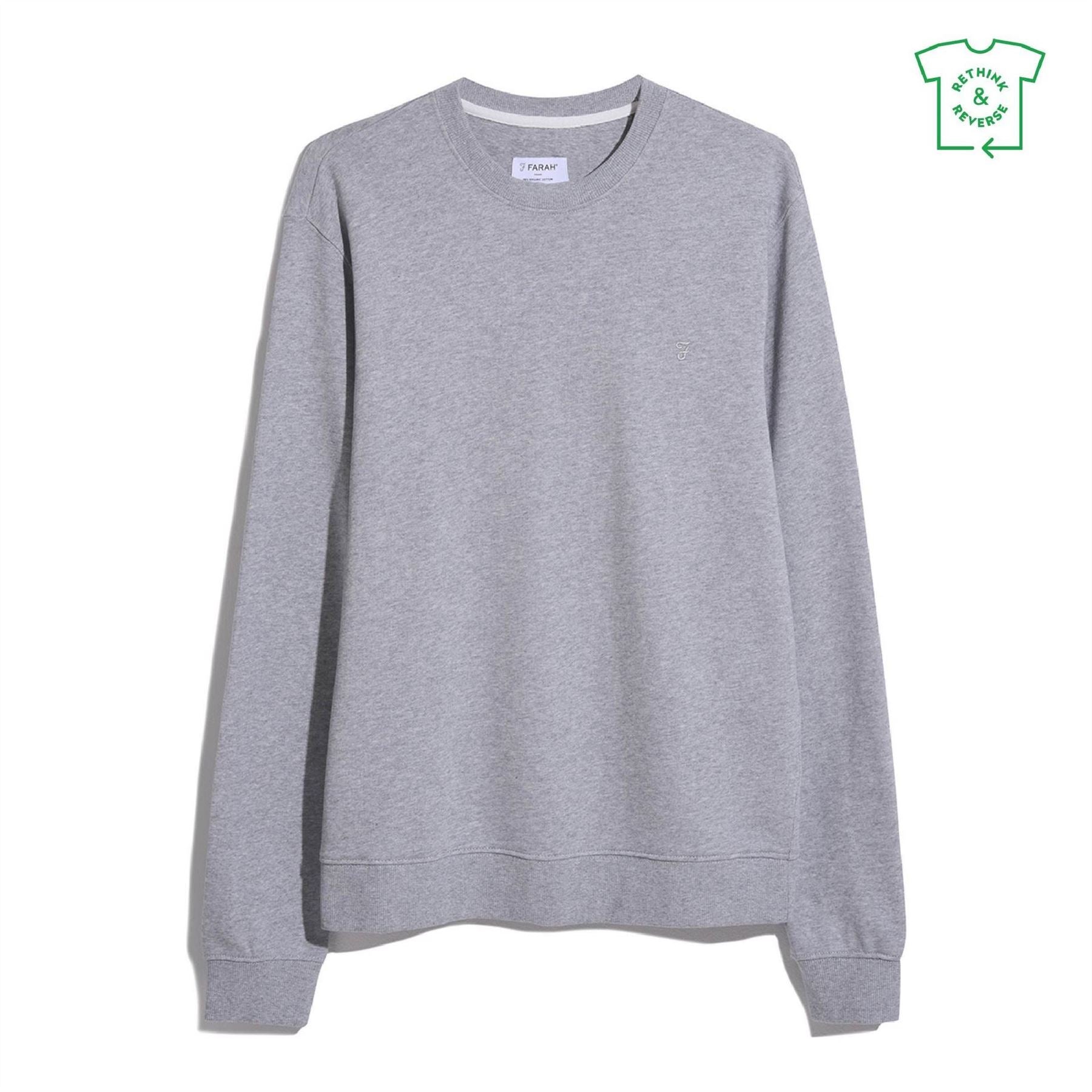 Farah Fulwood Crew Neck Regular Fit Long Sleeve Sweatshirt