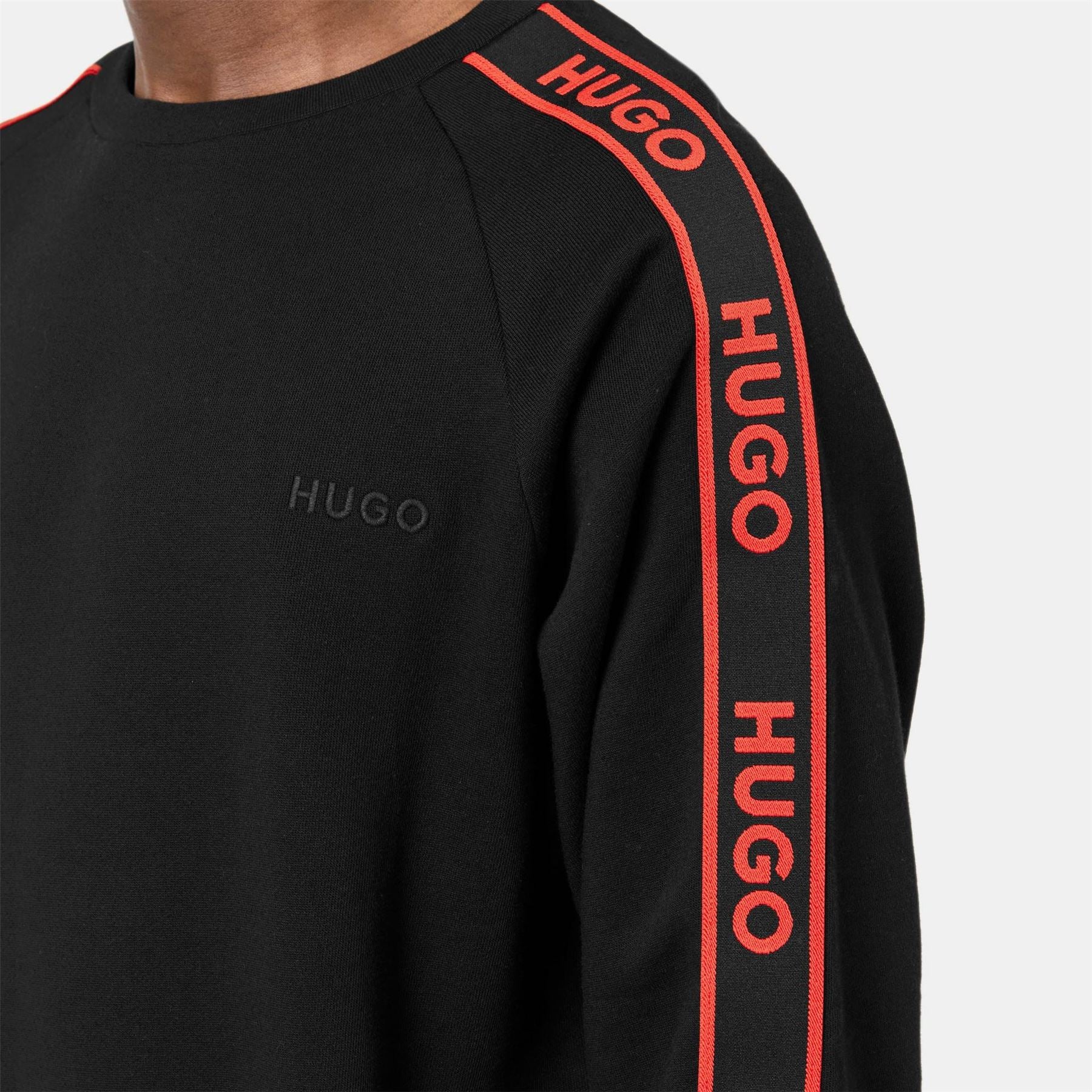 Hugo Liam Crew Neck Raglan Long Sleeve Sweatshirt