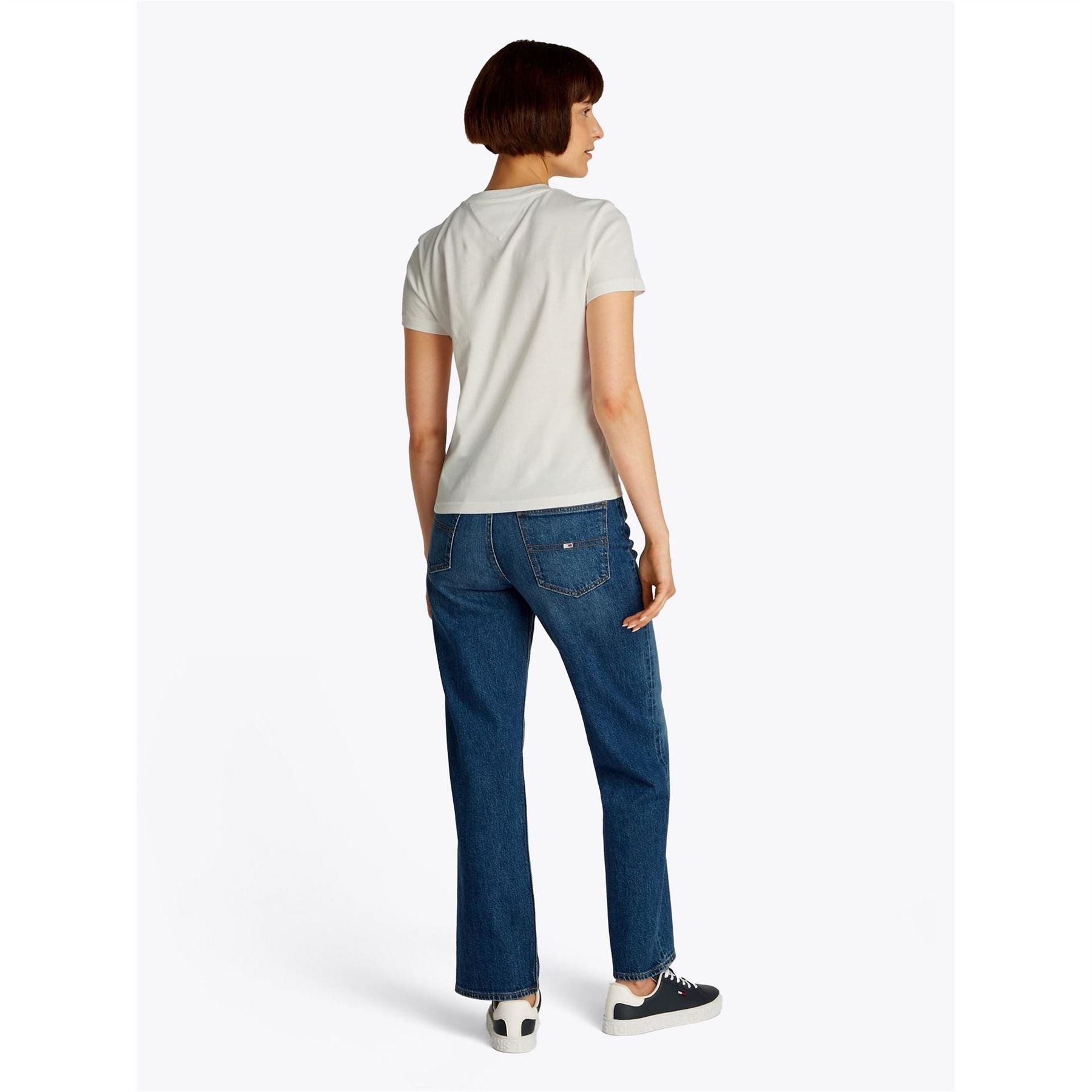 Tommy Jeans Regular Fit Lettering Crew Neck T-Shirt