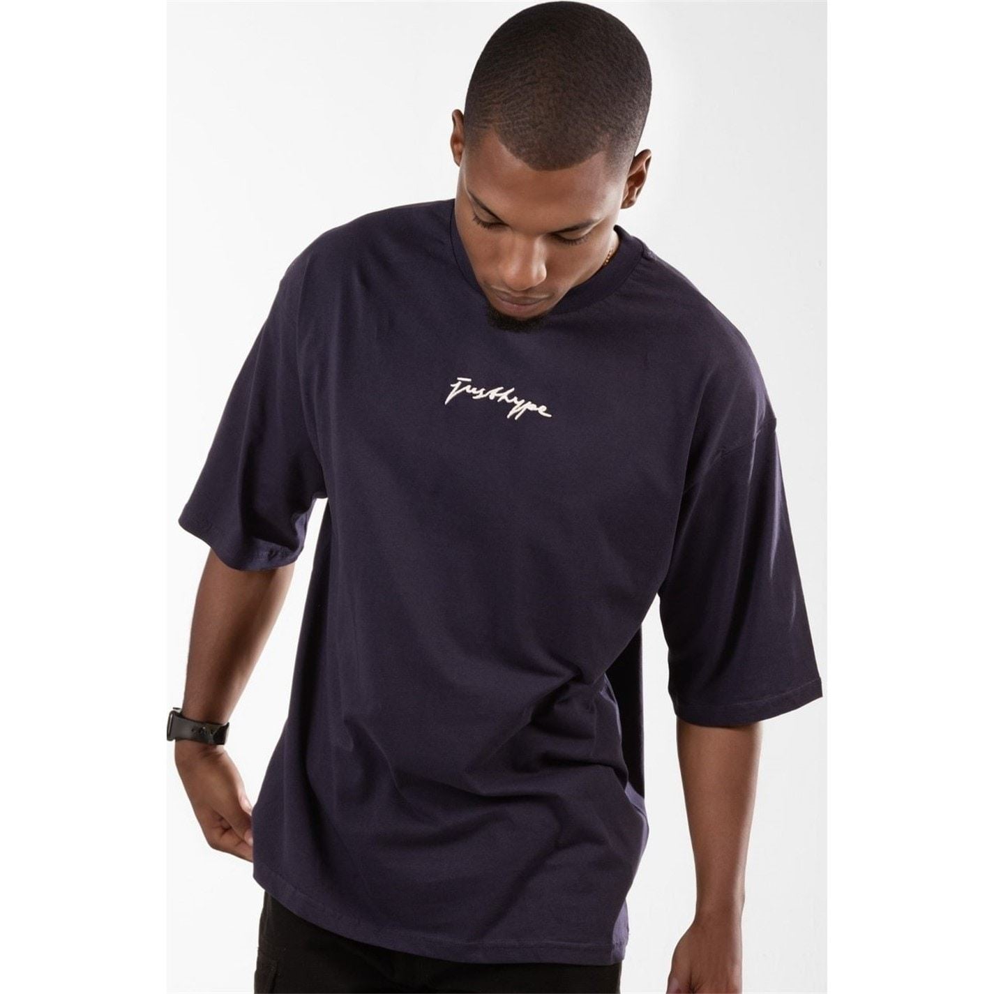 Hype Regular Fit Lettering Crew Neck T-Shirt