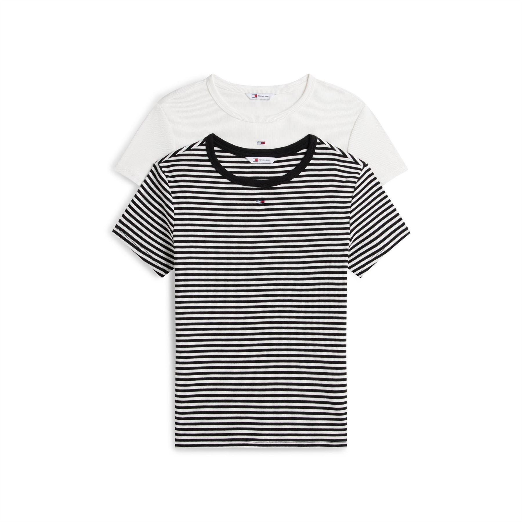 Tommy Jeans 2pk Ess Rib Ss Ld63