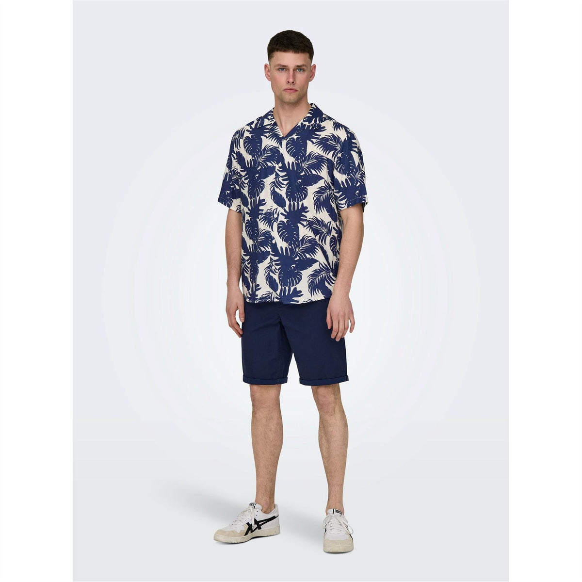 Only Solid Patterned Regular Fit Bermuda Shorts