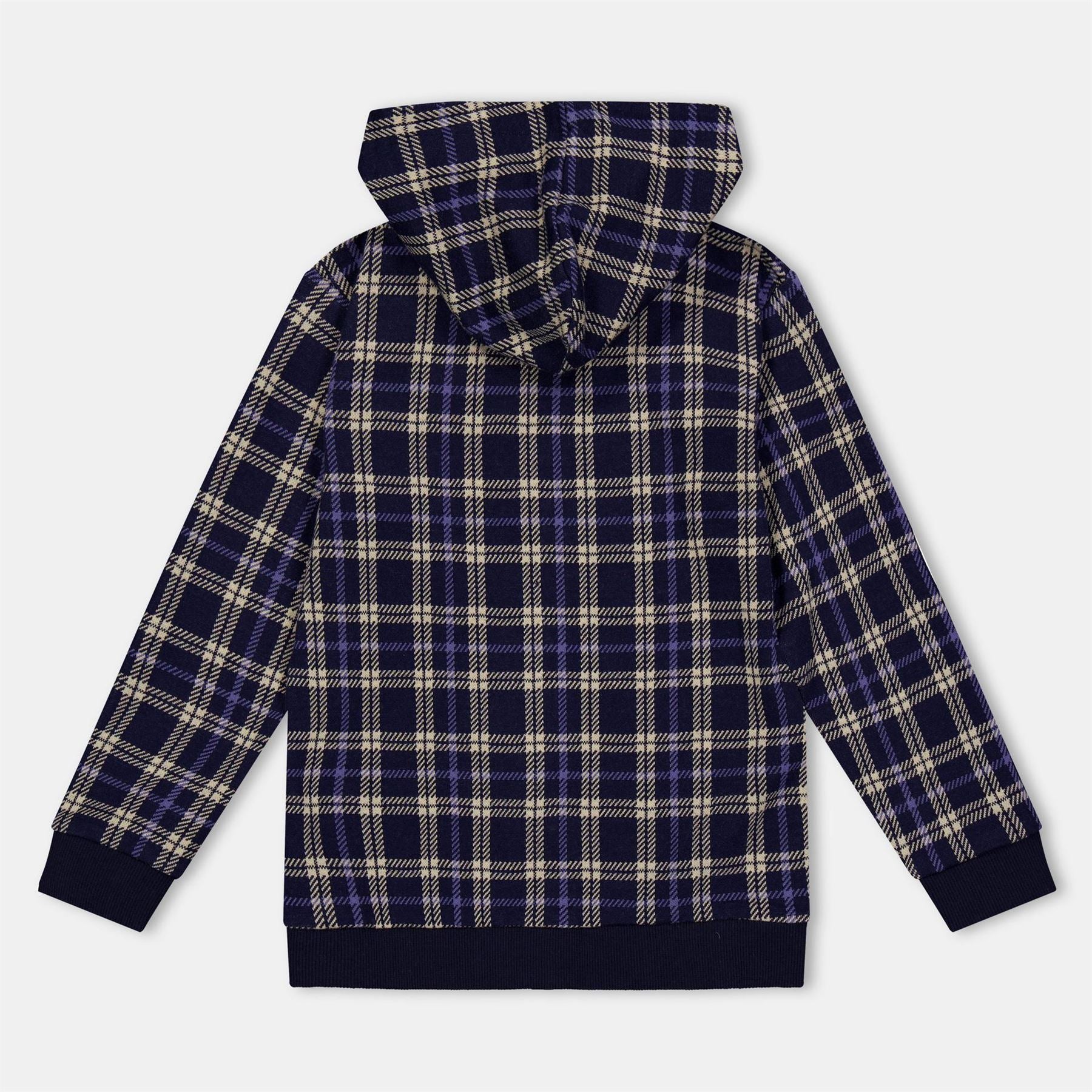 Lilly and Sid Check Pattern Hooded Neck Sweatshirt