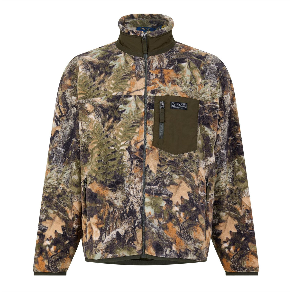 Polo Ralph Lauren Camp Camo Full Zip Fleece Top