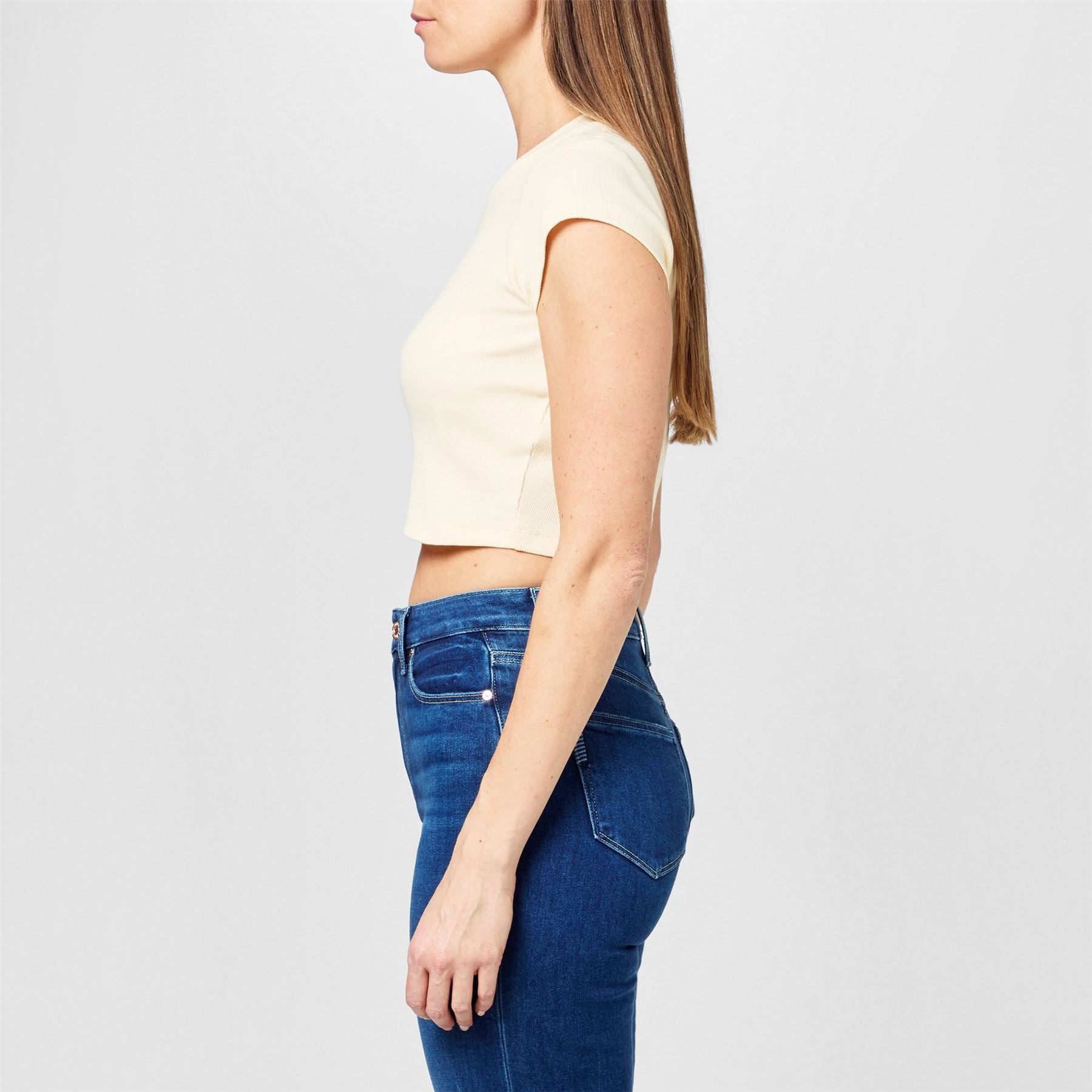 Calvin Klein Jeans Rib Cropped T-Shirt