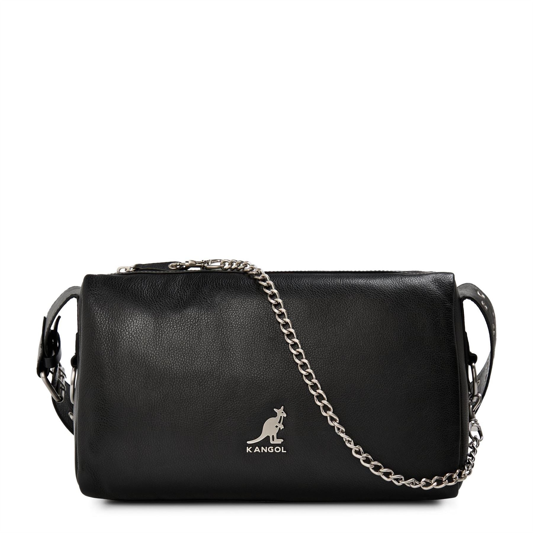 Kangol Cross Body Satchel with Metal Logo