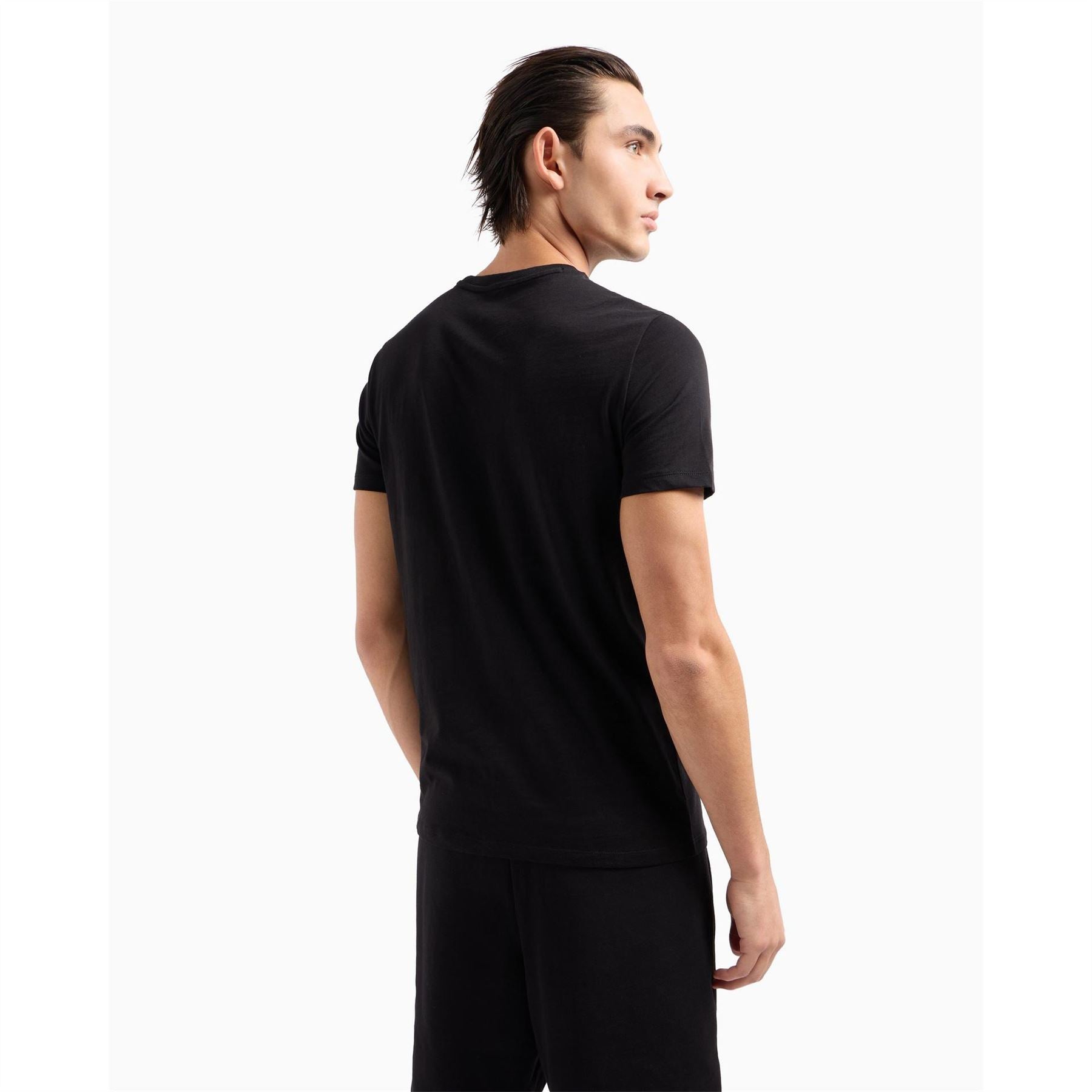 Armani Exchange Regular Fit Lettering Crew Neck T-Shirt
