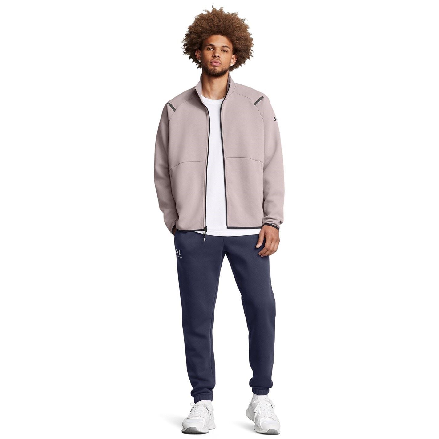 Under Armour Solid Patterned Fleece Jacket