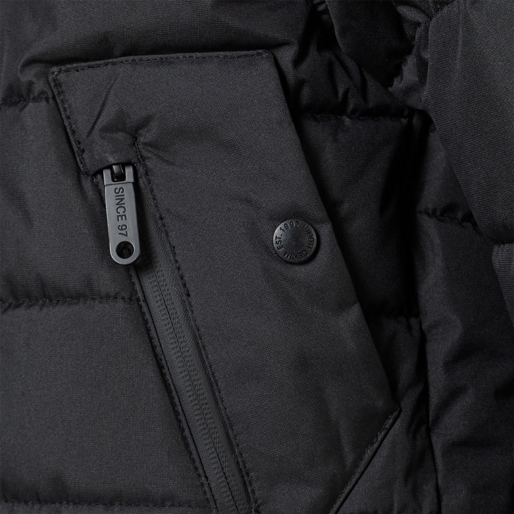 Minoti Boys Padded Jacket With Hood Black