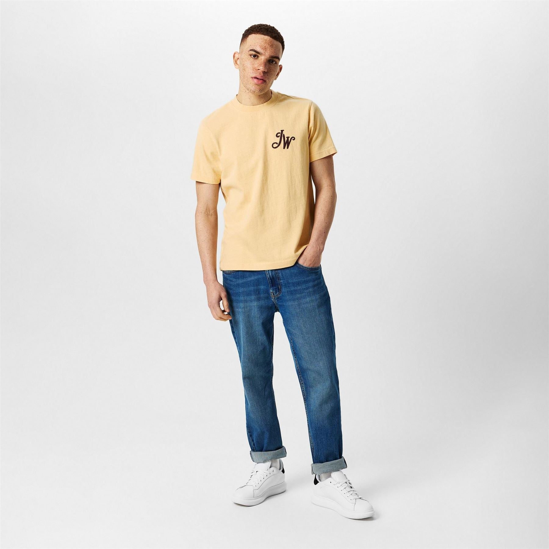 Jack Wills Jw Script Initial Regular Fit T-Shirt