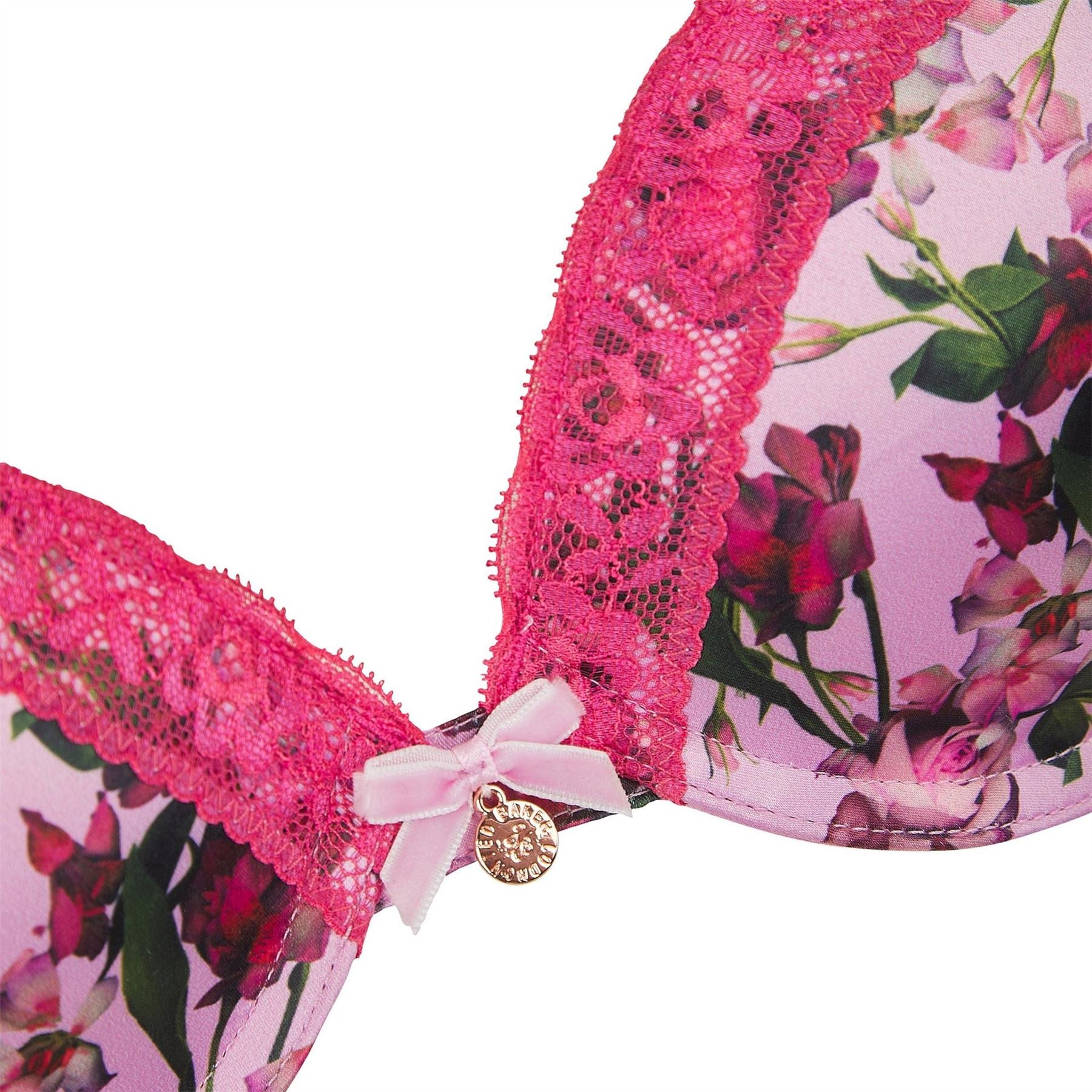Ted Baker Floral Patterned Push Up T-Shirt Bra
