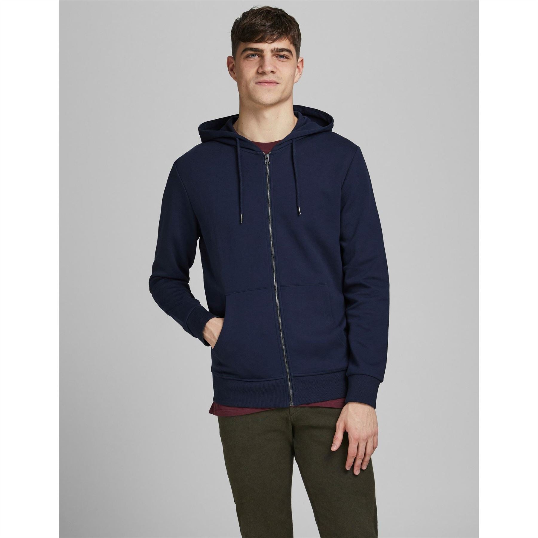 Jack and Jones Basic Zip Up Hoodie