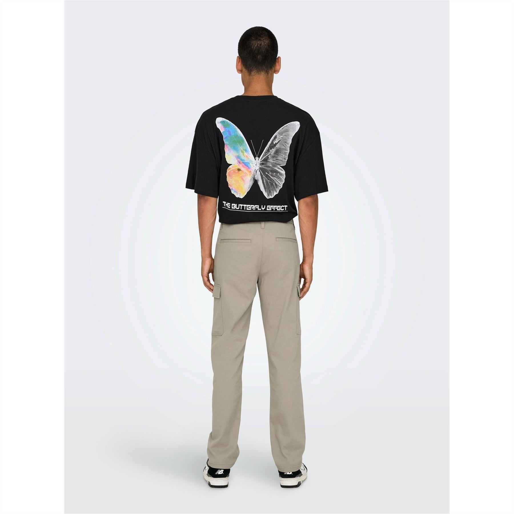 Only Solid Patterned Straight Cargo Pants