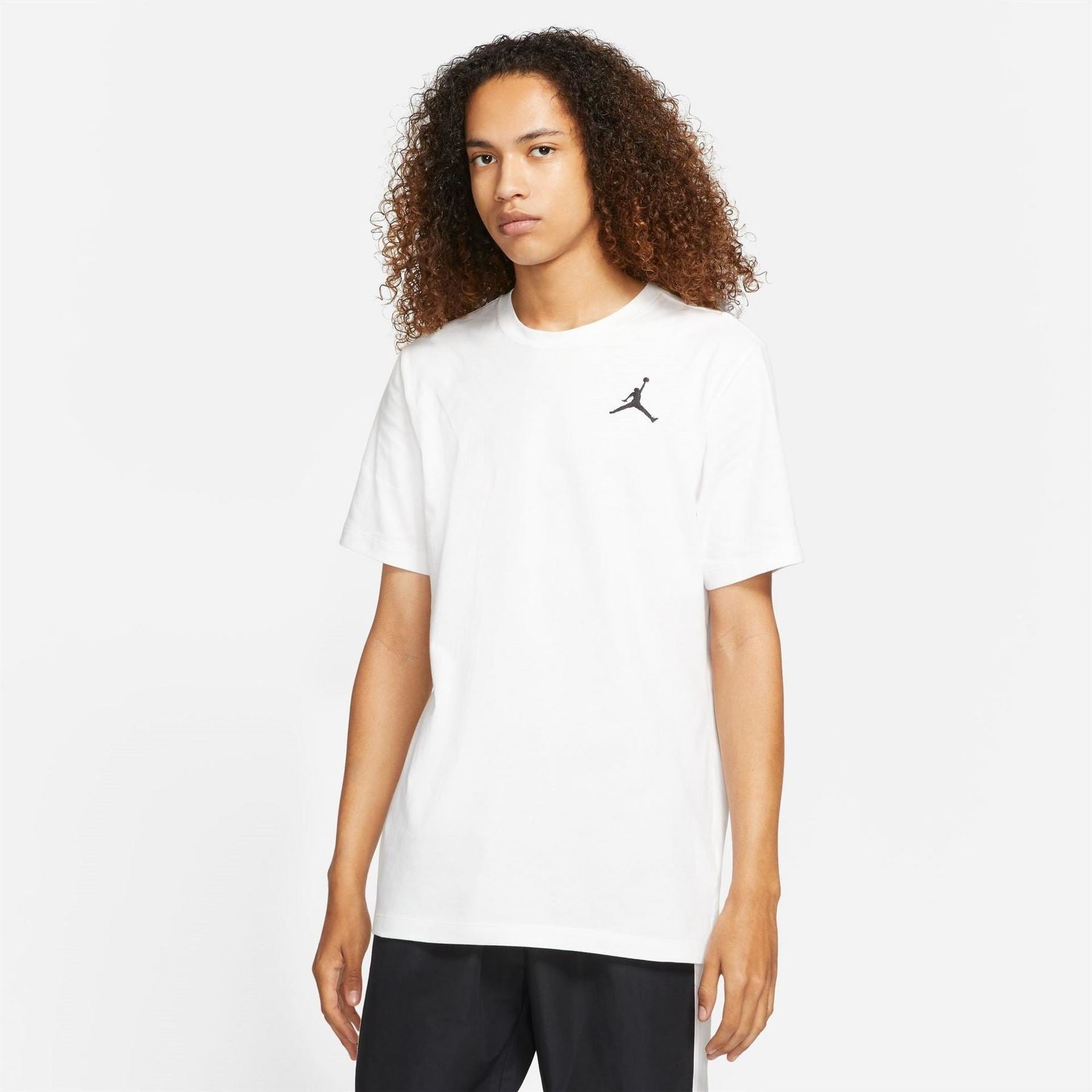 Air Jordan Regular Fit Small Logo Print Crew Neck T-Shirt