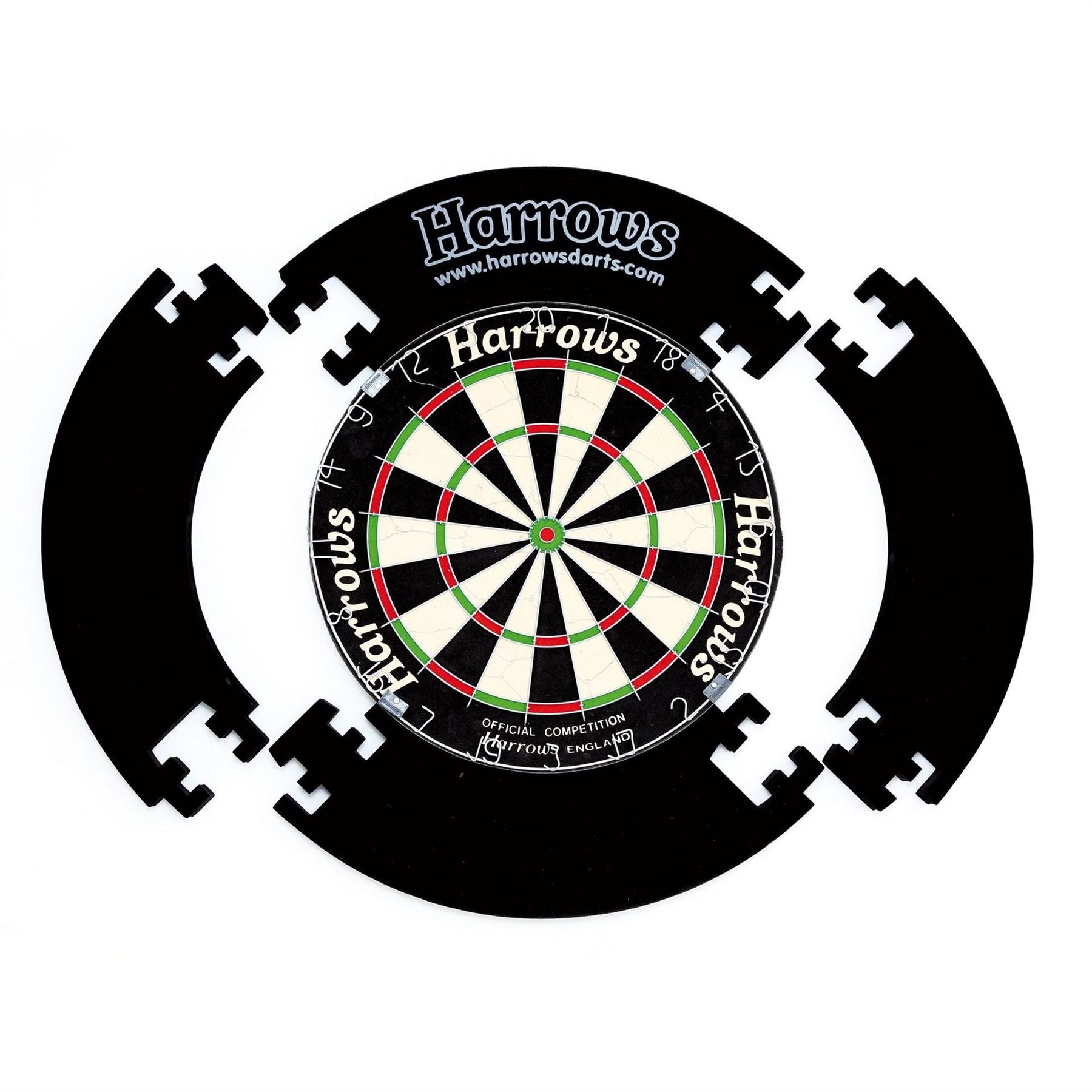 Harrows Darts Black 4pc Dartboard Surround