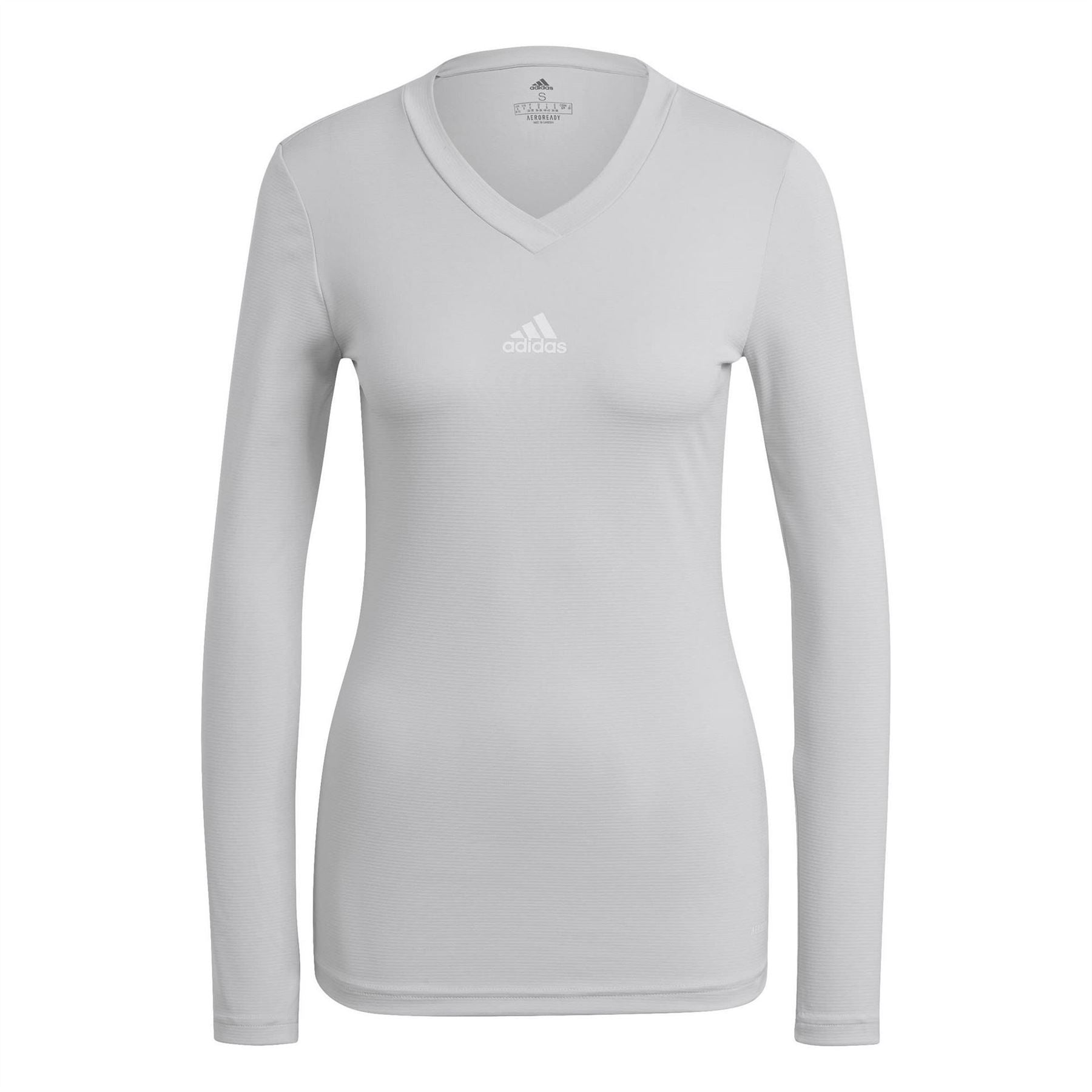 adidas Team V-Neck Long Sleeve T-Shirt