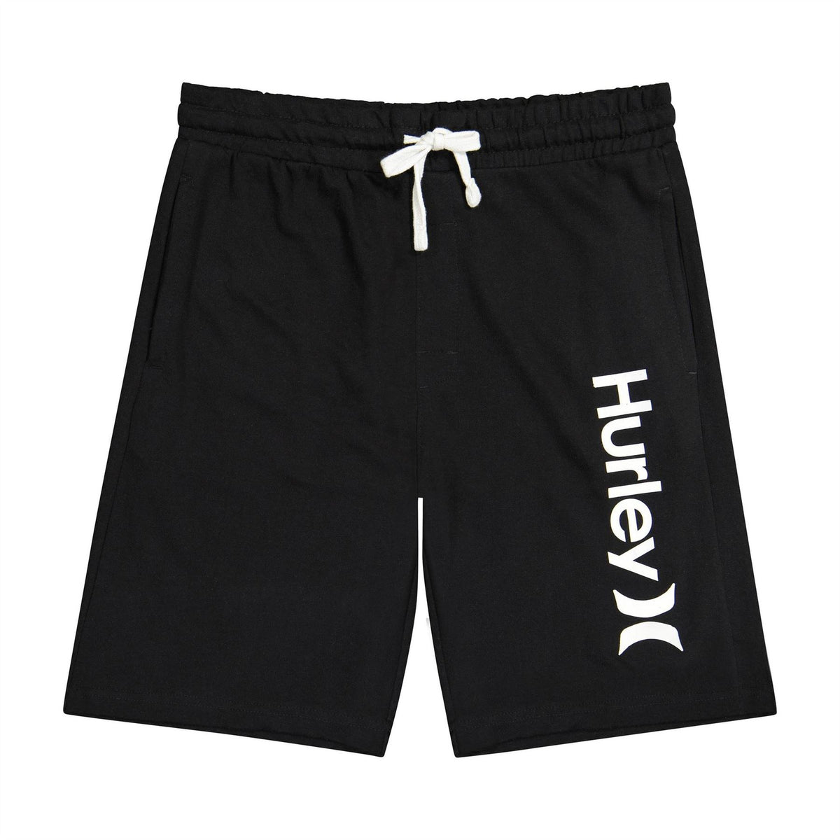 Hurley Logo Print Bermuda Shorts with Elasticated Waistband