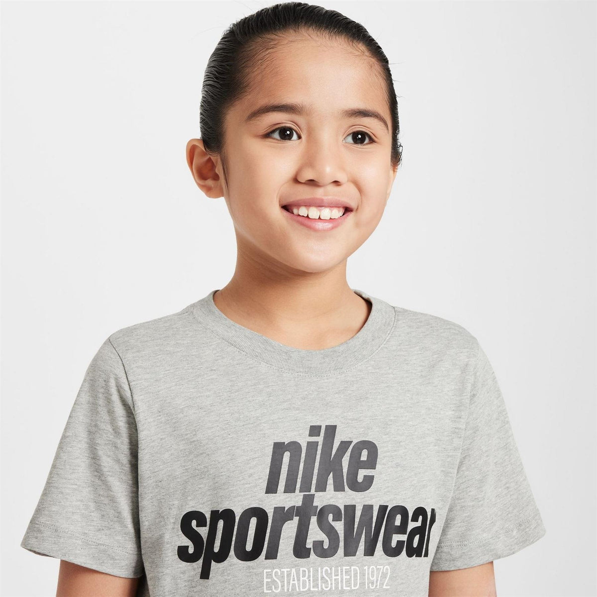 Nike Logo Print Wordmark Crew Neck Short Sleeve T-Shirt