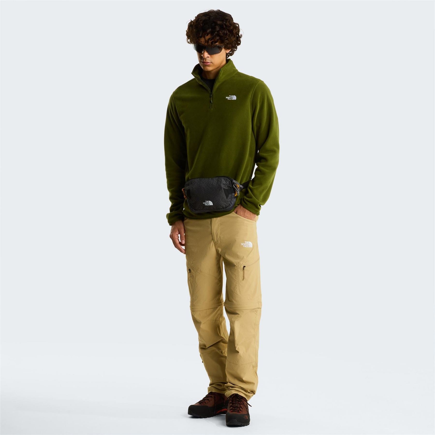 The North Face Mens 100 Glacier Quarter Zip Fleece