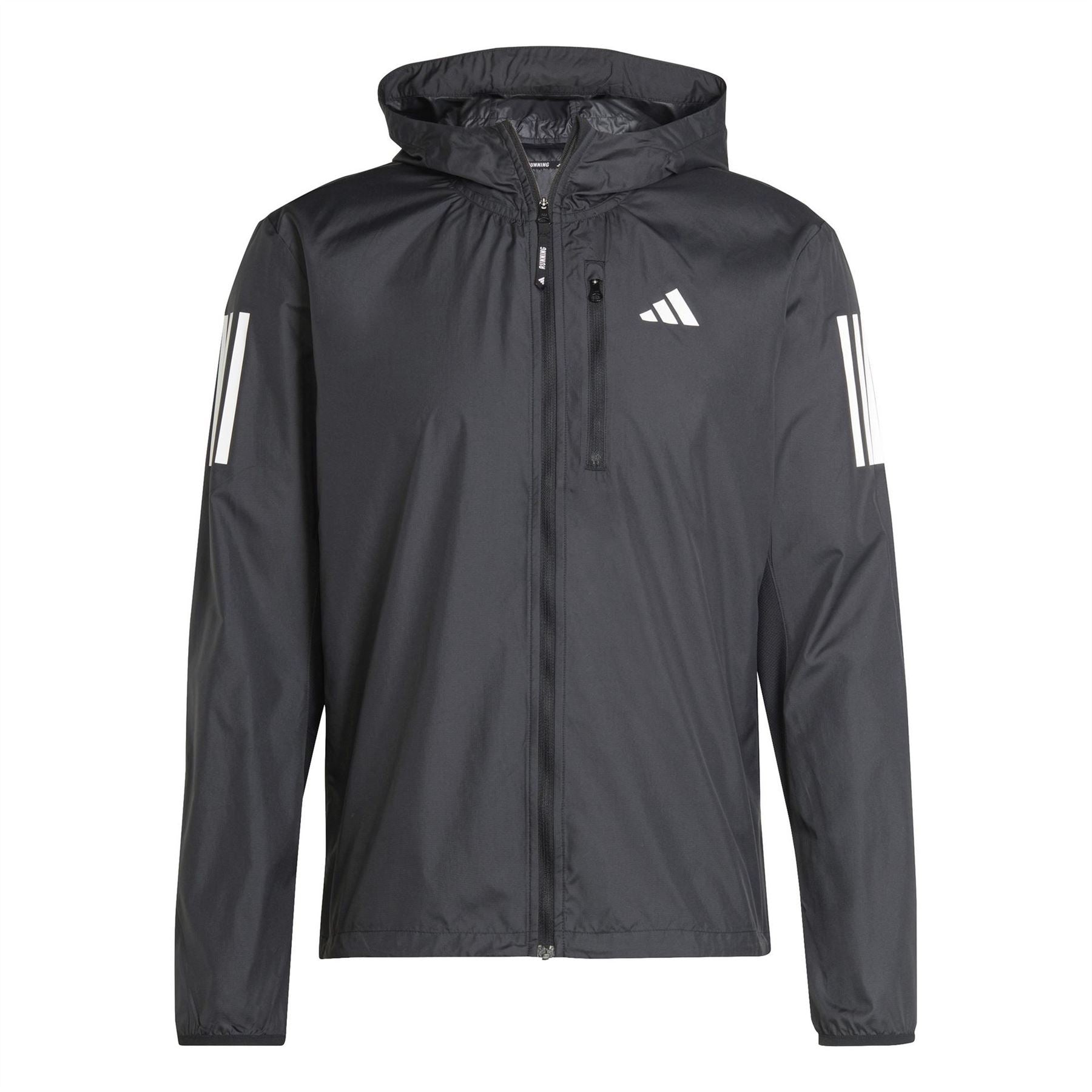 adidas Own The Run Wind Resistant Reflective Long Sleeve Performance Running Jacket
