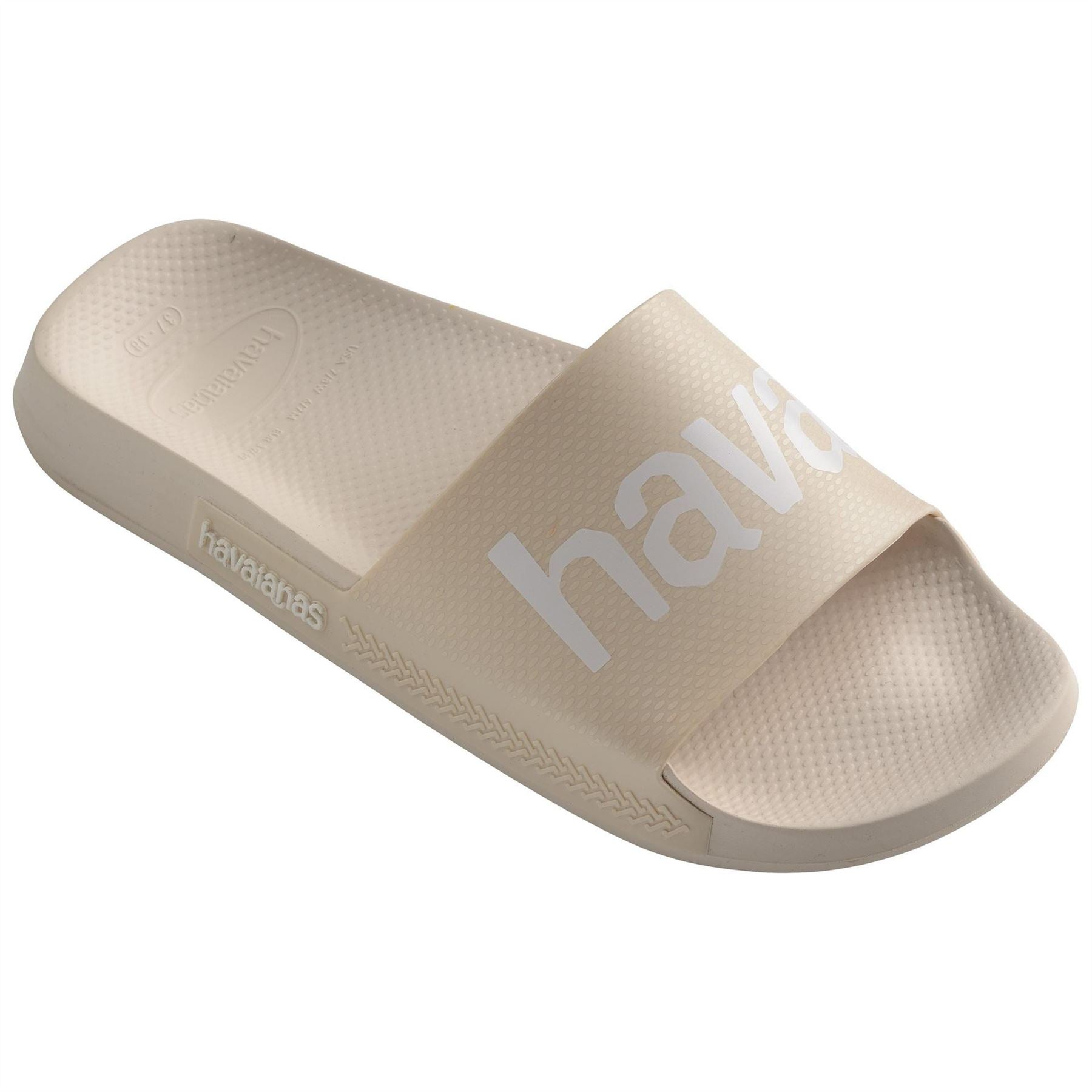 Havaianas Womens Hav. Slide Classic Logomania Black Flip Flops