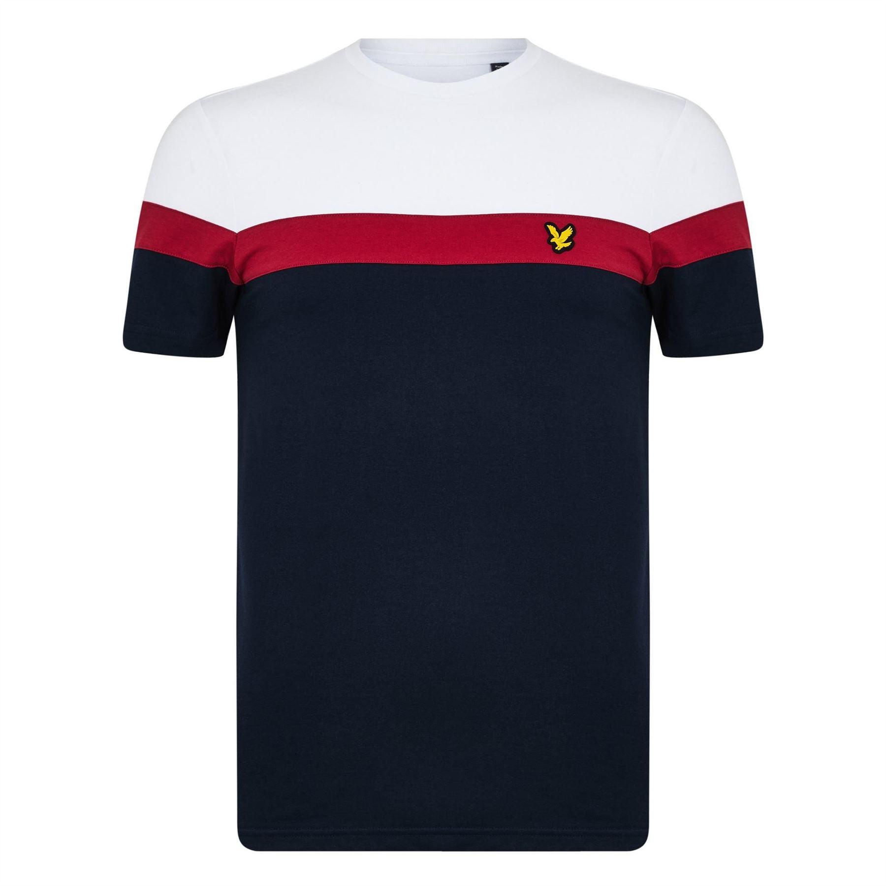 Lyle and Scott Striped Short Sleeve Performance Gym Top