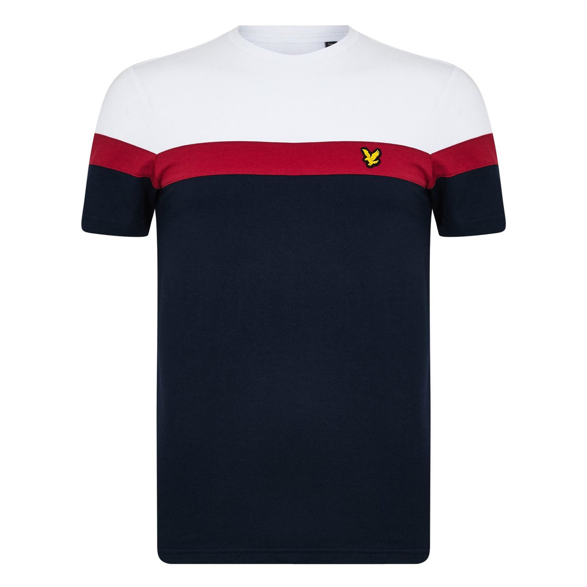 Lyle and Scott Striped Short Sleeve Performance Gym Top