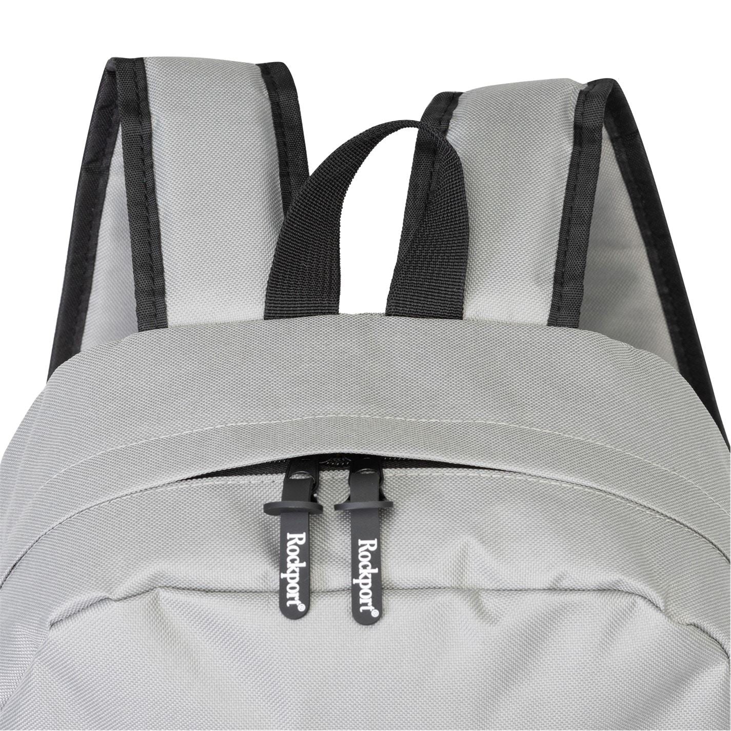 Rockport Solid Patterned Med Backpack with Logo