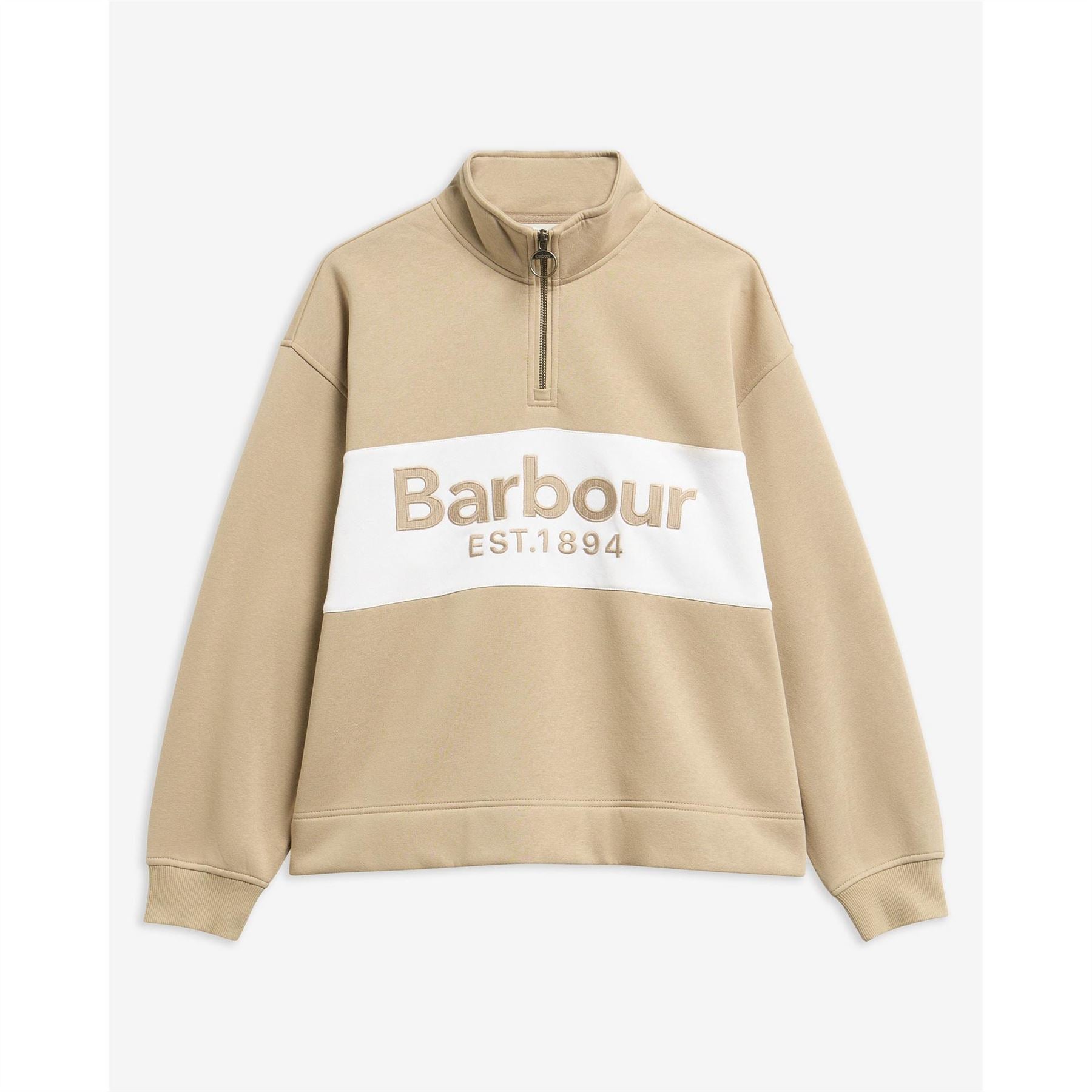 Barbour Zaria 1 2 Zip Cotton Long Sleeve Fleece