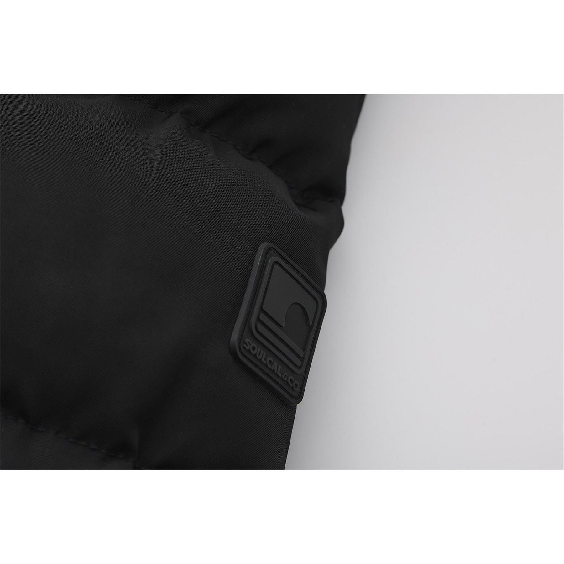 SoulCal Boys 2 Zip Bubble Jacket Junior