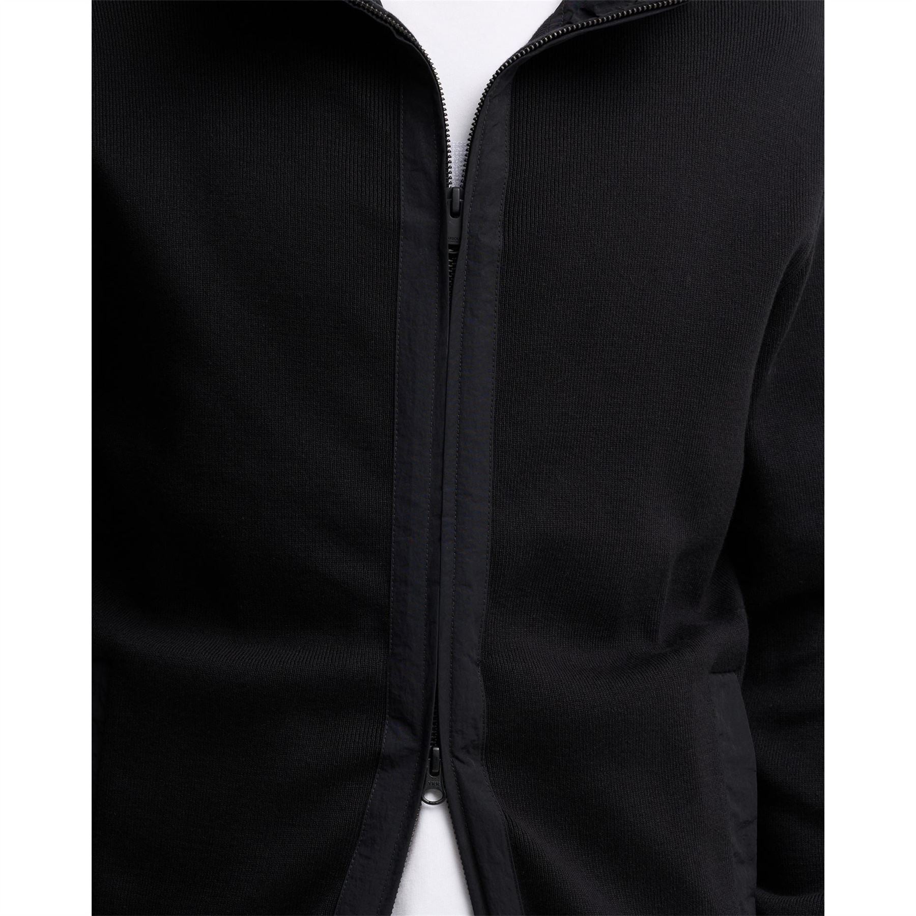 Barbour International Inline Knit Cotton Zip Hoodie