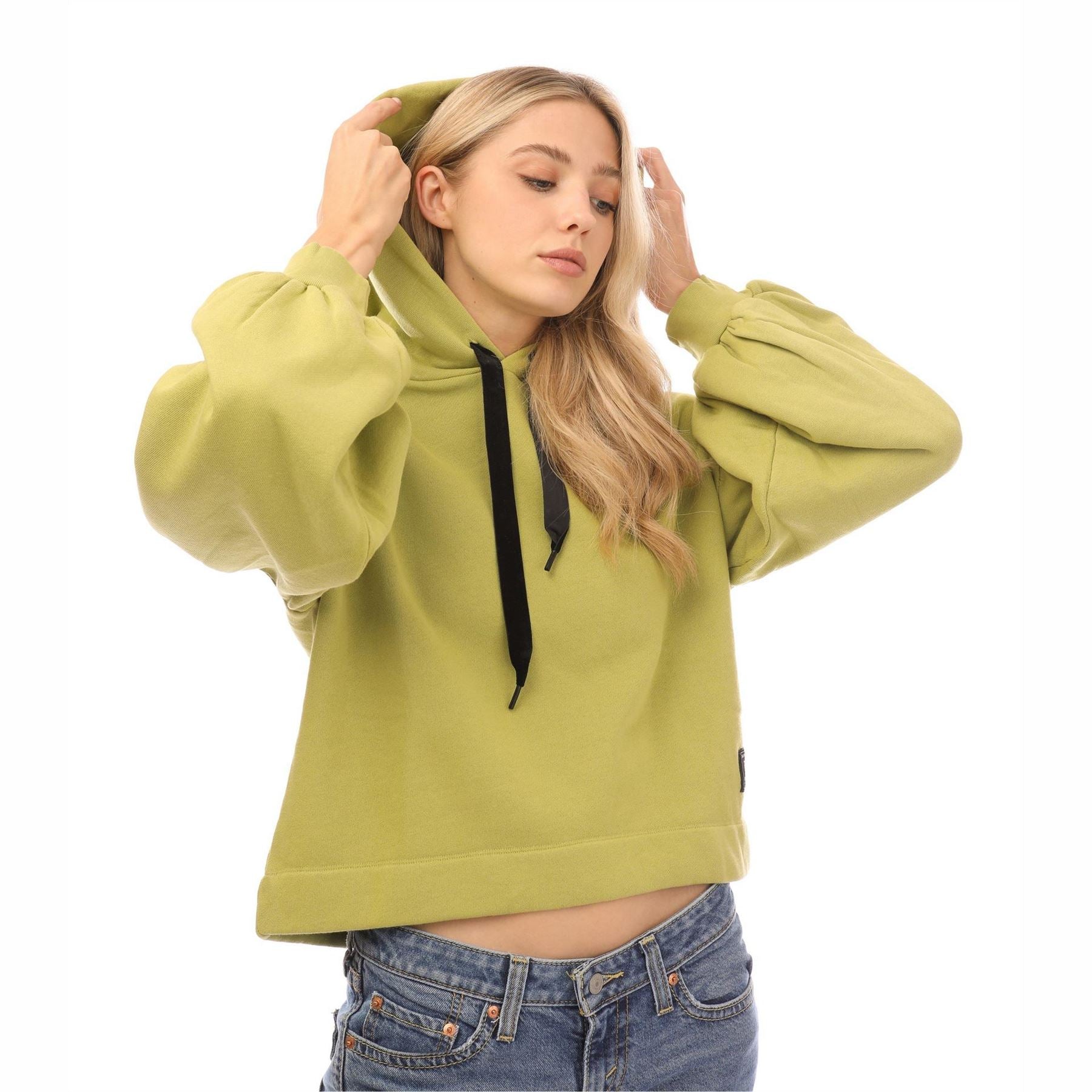 Levis Akane Hooded Cropped Relaxed Sweatshirt