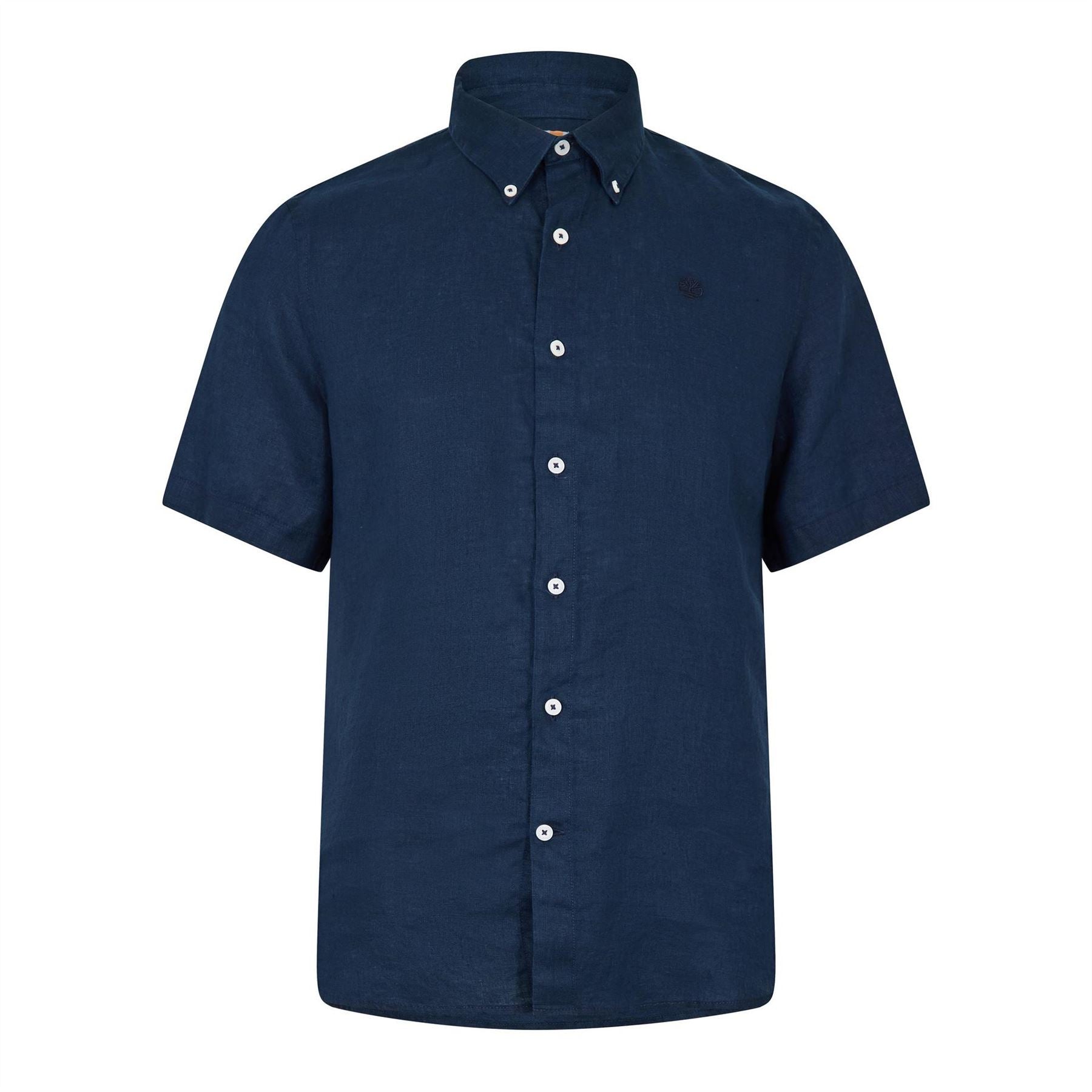 Timberland Mill Brook Collared Button Down Short Sleeve Shirt