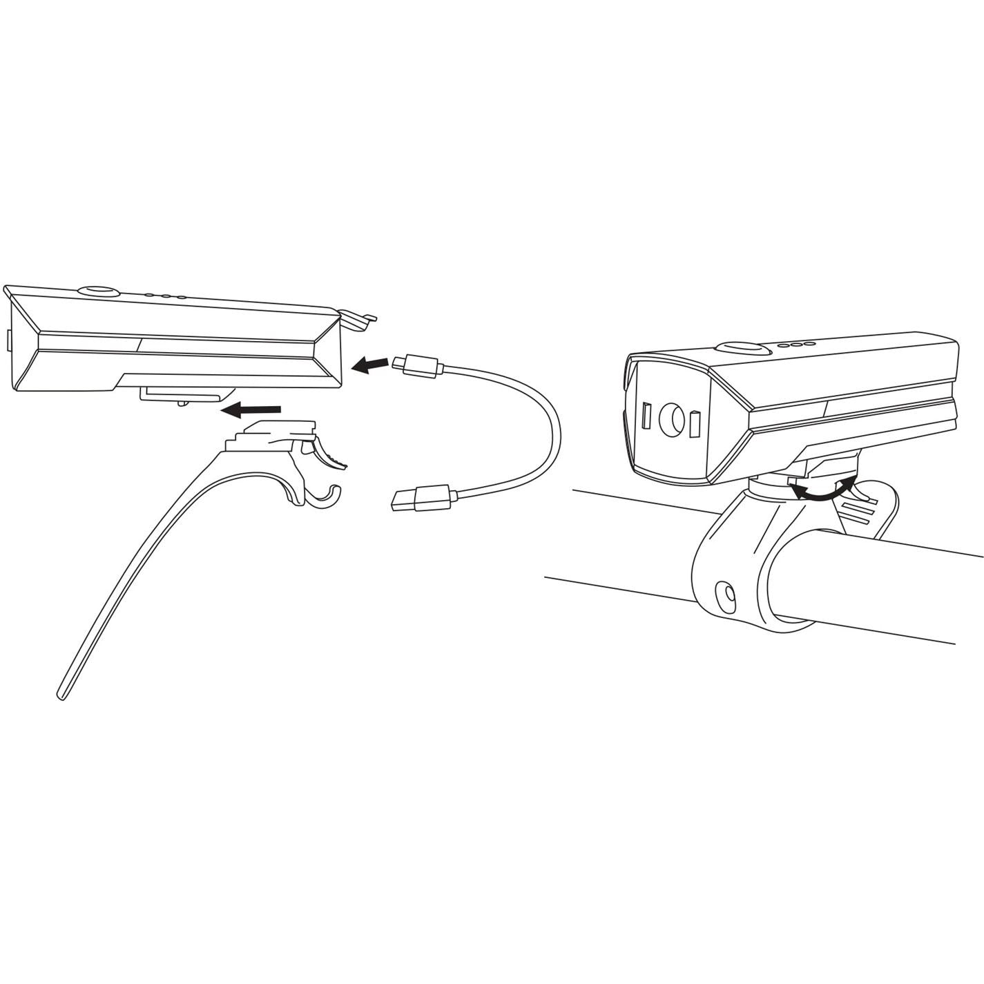 Pinnacle Front Bike Light 550l