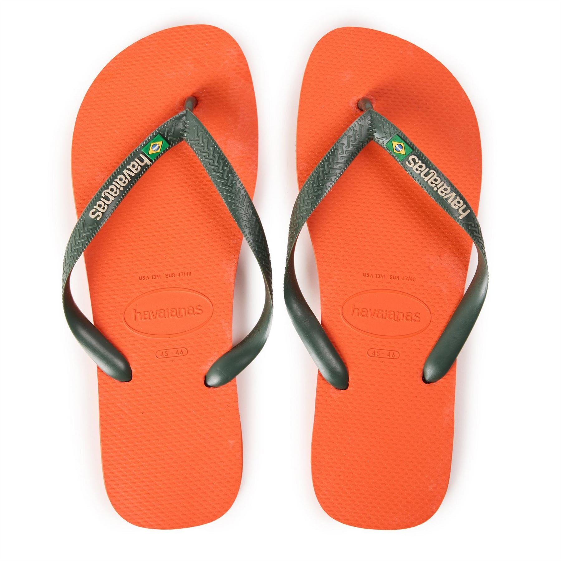 Havaianas Hav Brasil Logo Ruby Red Flip Flops
