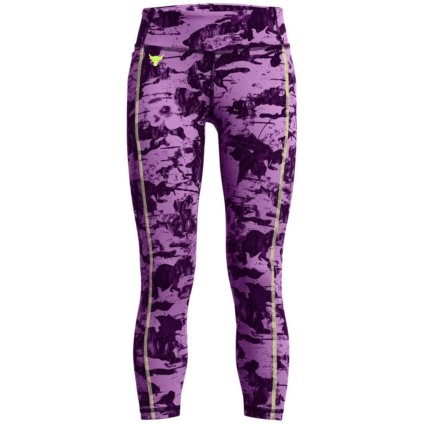 Under Armour Project Rock Lets Go Printed Leggings Juniors
