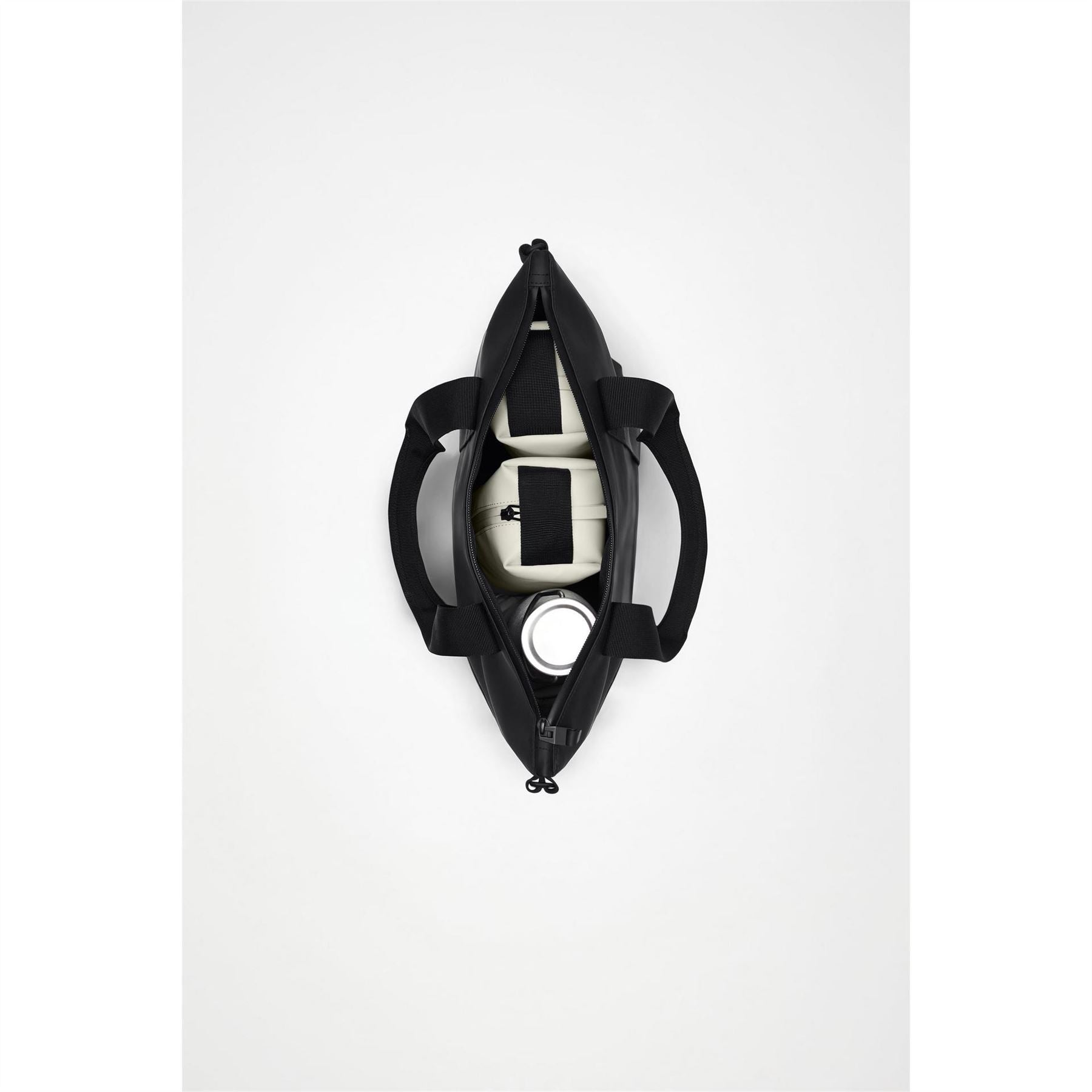 Rains Tote with Logo and Detachable Strap