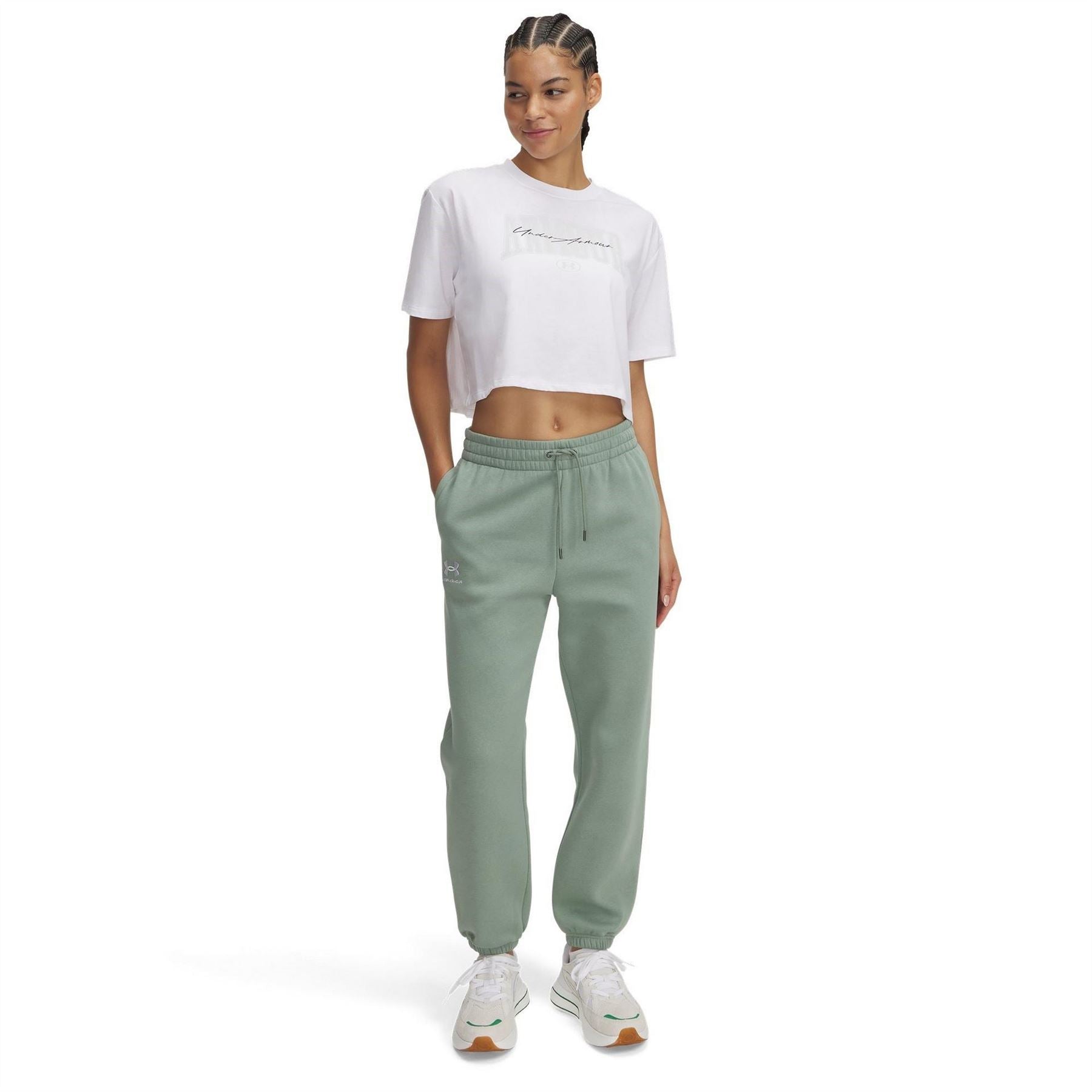 Under Armour Solid Patterned Elasticated Hem Joggers