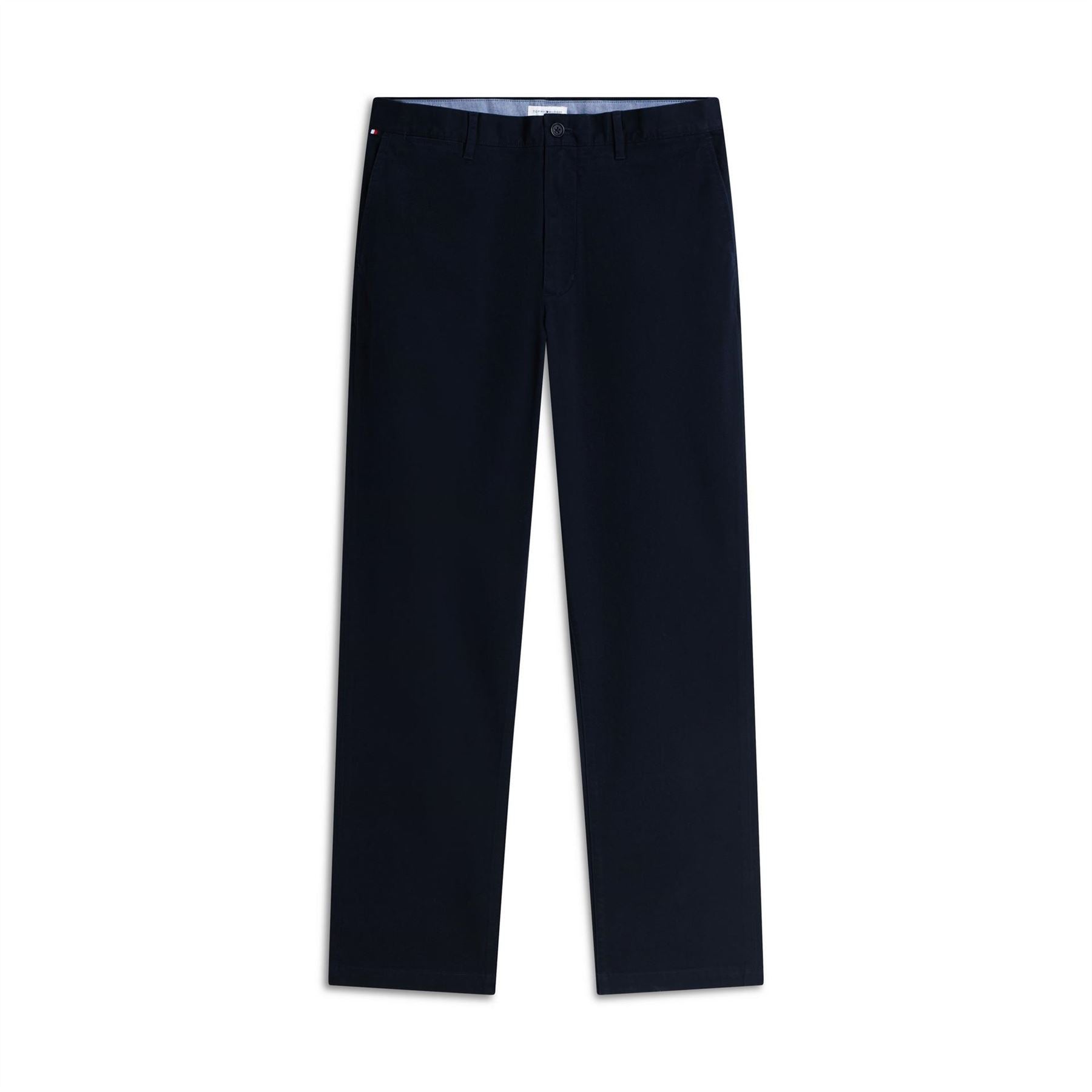 Tommy Hilfiger Dover Essential Twill Cotton Mid Rise Straight Leg Trousers