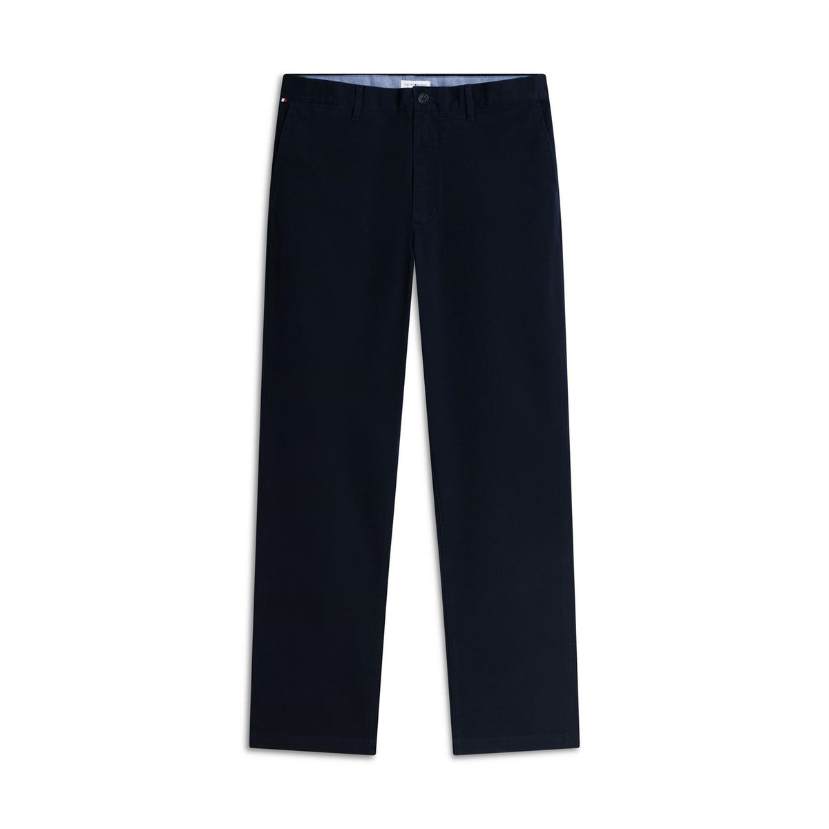 Tommy Hilfiger Dover Essential Twill Cotton Mid Rise Straight Leg Trousers