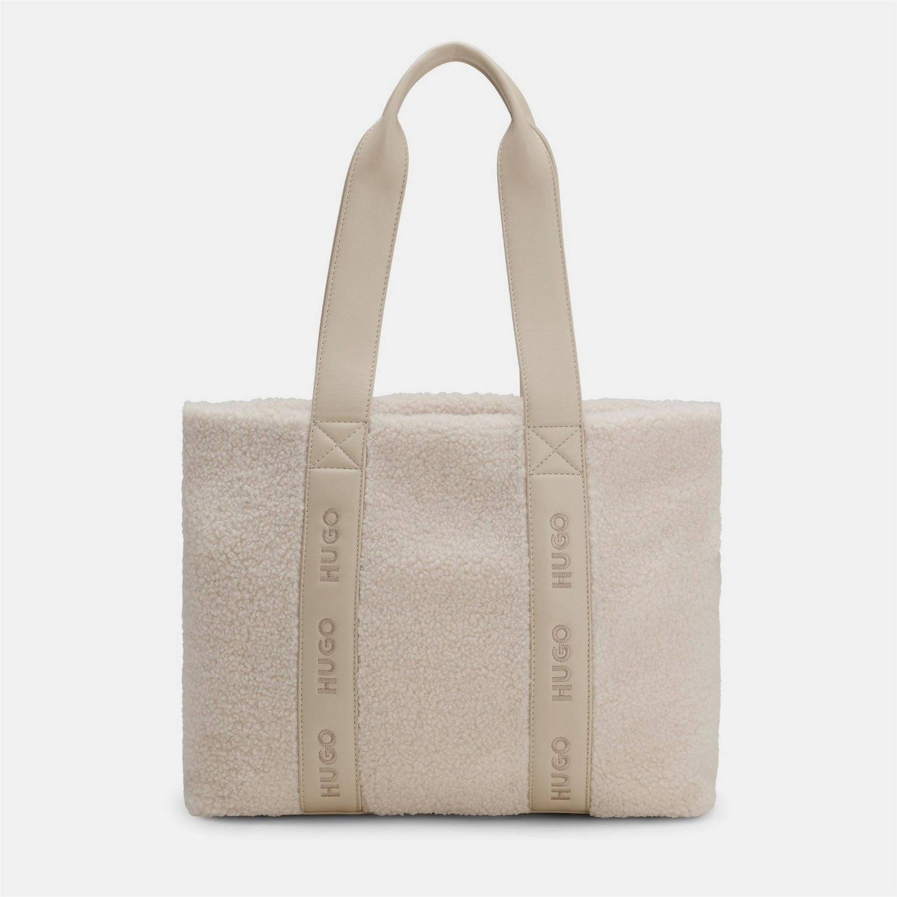 Hugo Becky Rectangle Shape Tote with Embossed Logo