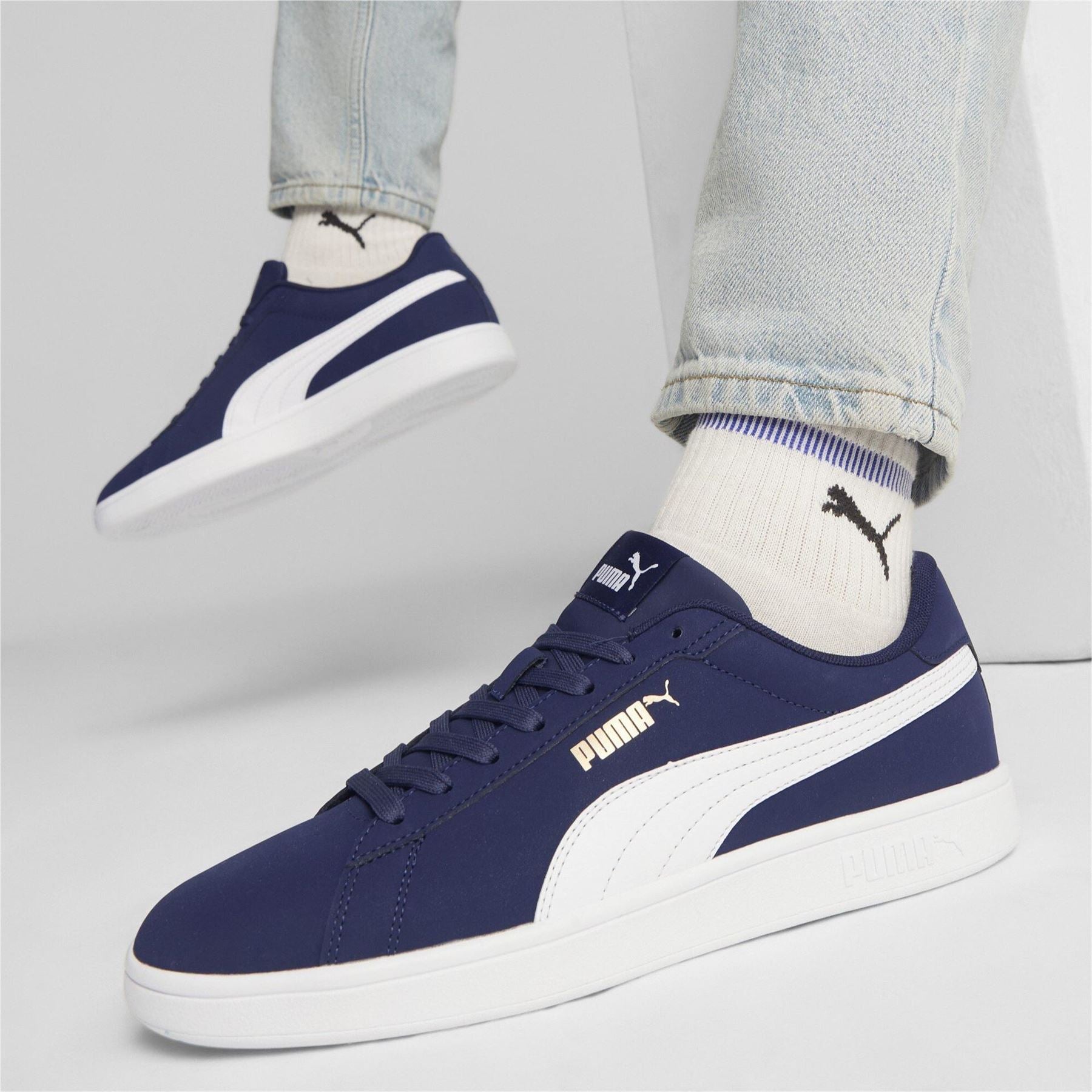 Puma Smash 3.0 Buck Low Top Lace-Up Sneakers