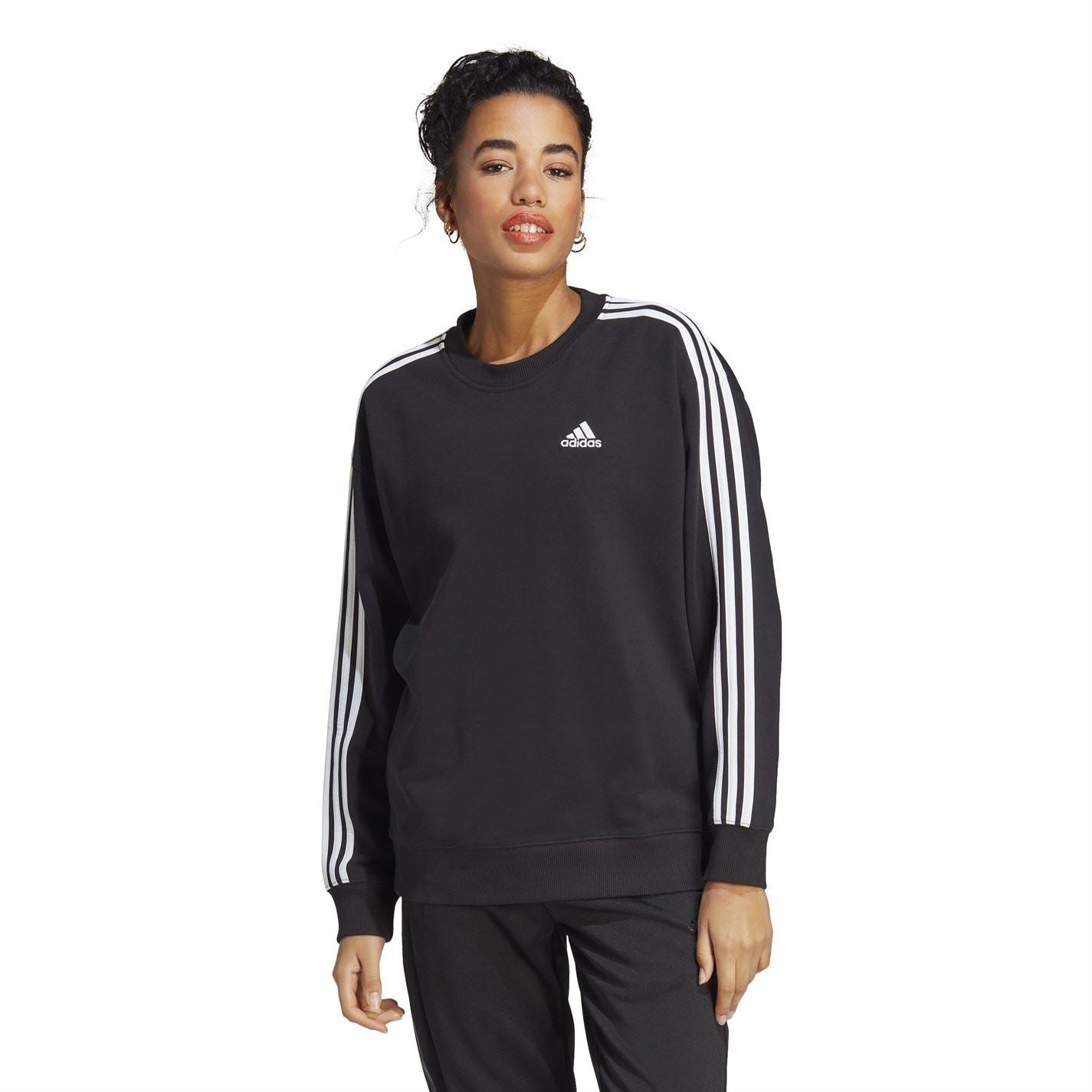 adidas Womens Studio Lounge 3 Stripes Sweatshirt