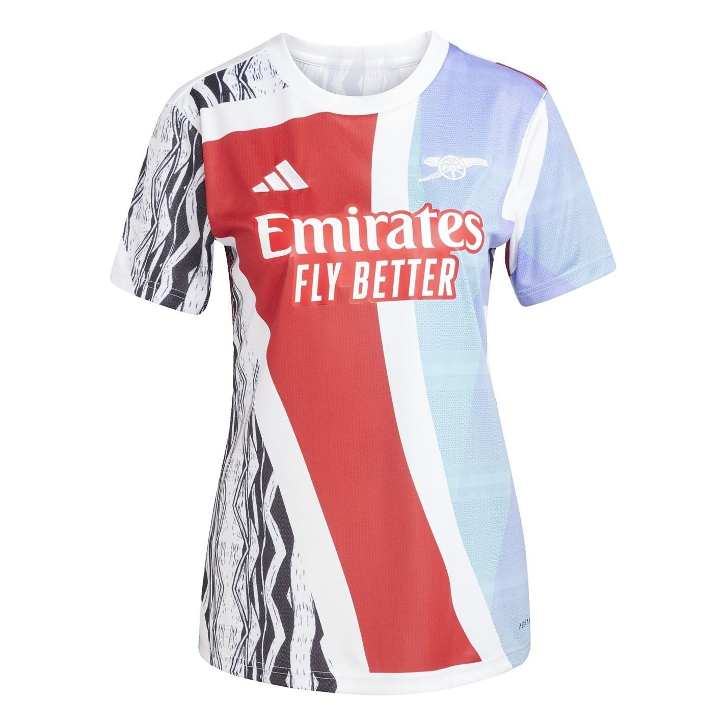 adidas Womens Arsenal Pre Match Shirt 2024 2025